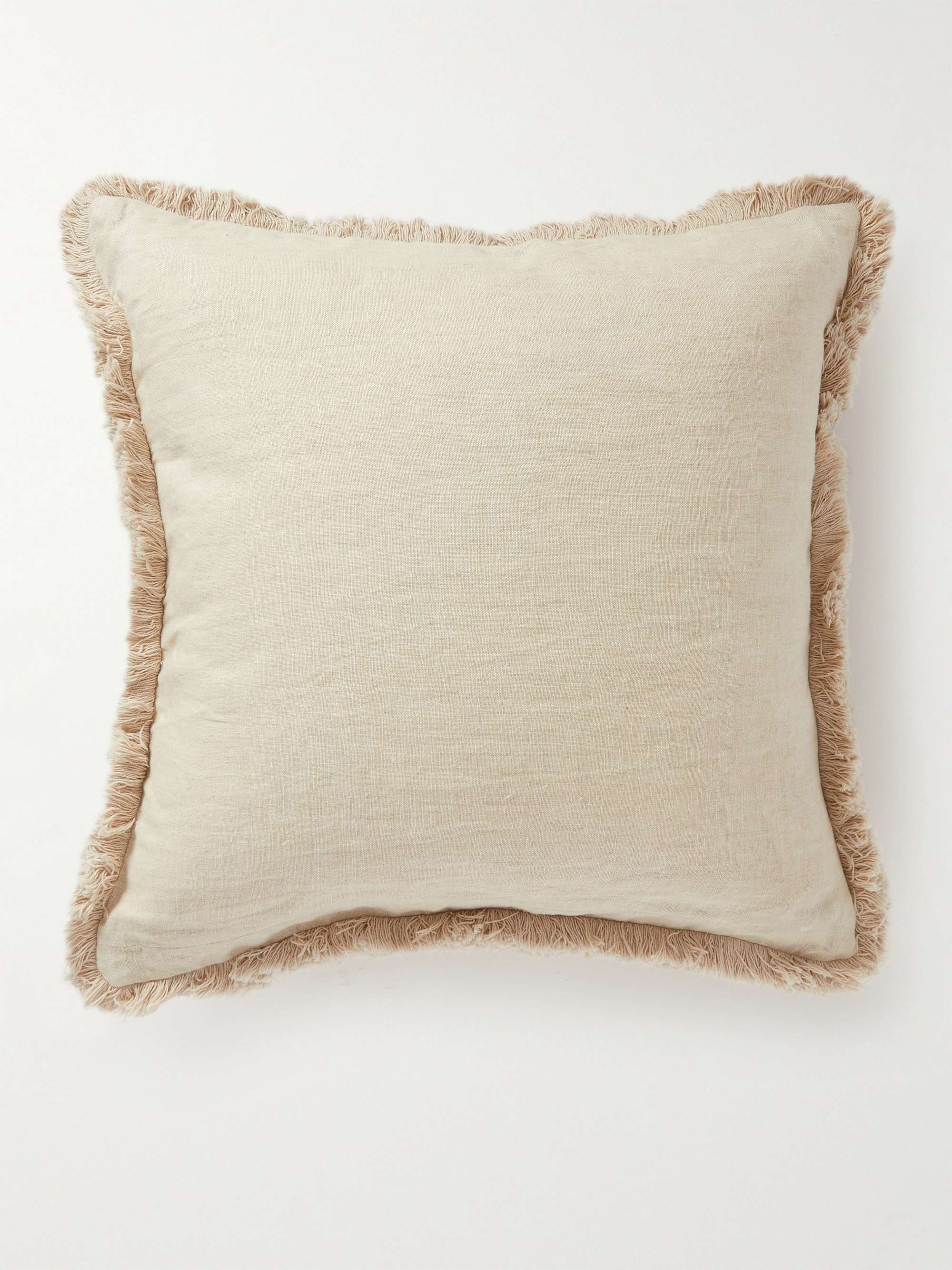THE CONRAN SHOP Dancing Friends Fringed Embroidered Linen Cushion