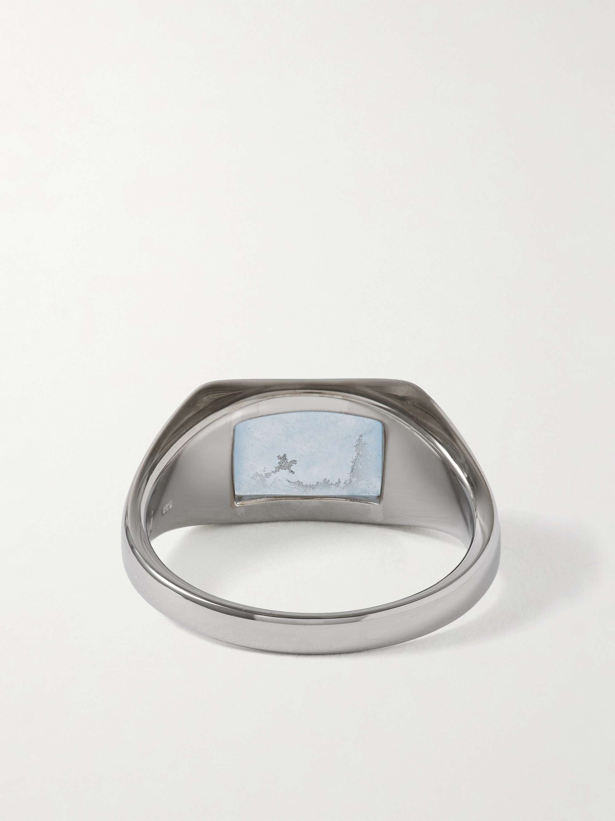 MIANSAI Solar Silver and Chalcedony Signet Ring
