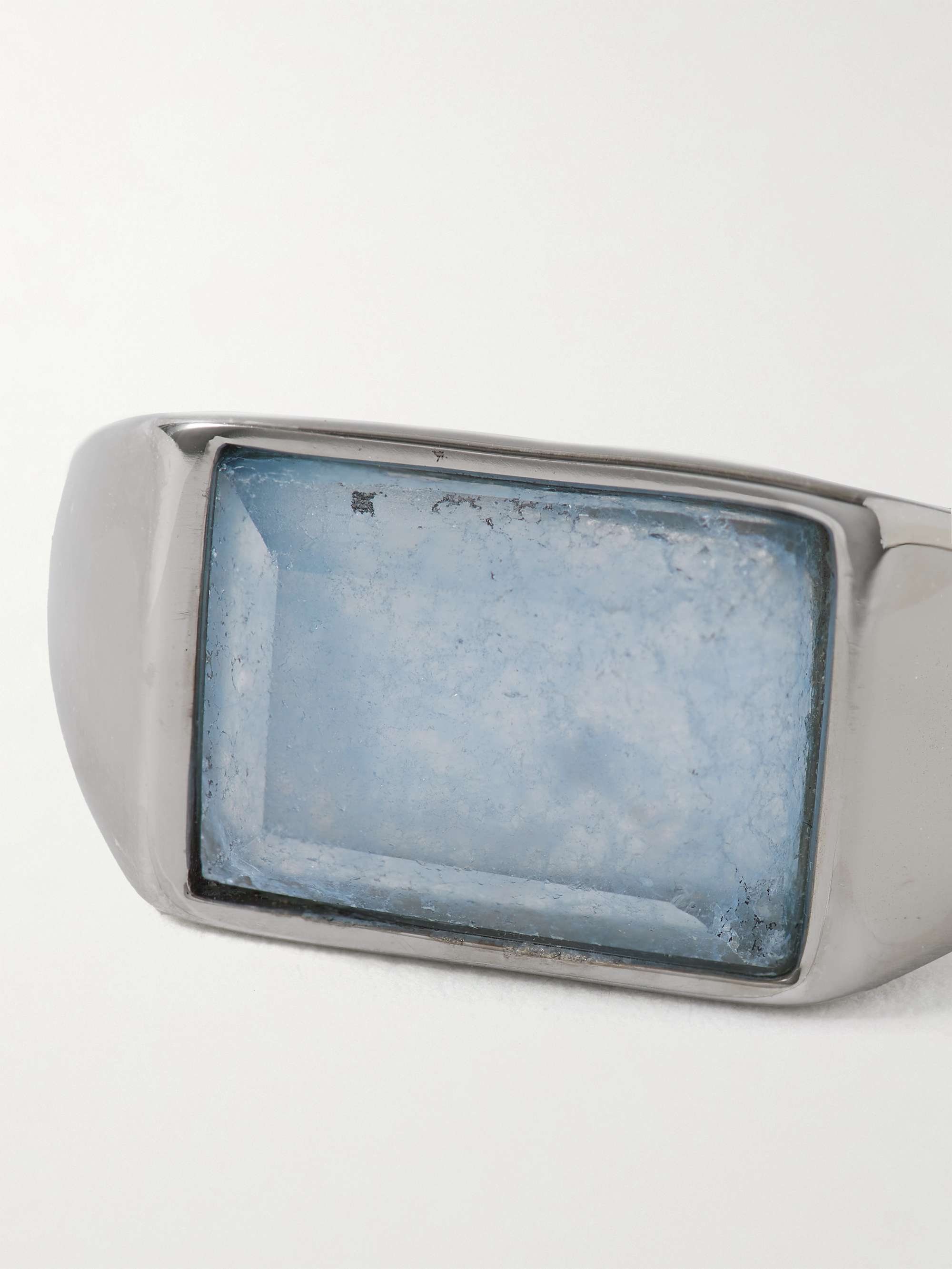 MIANSAI Solar Silver and Chalcedony Signet Ring