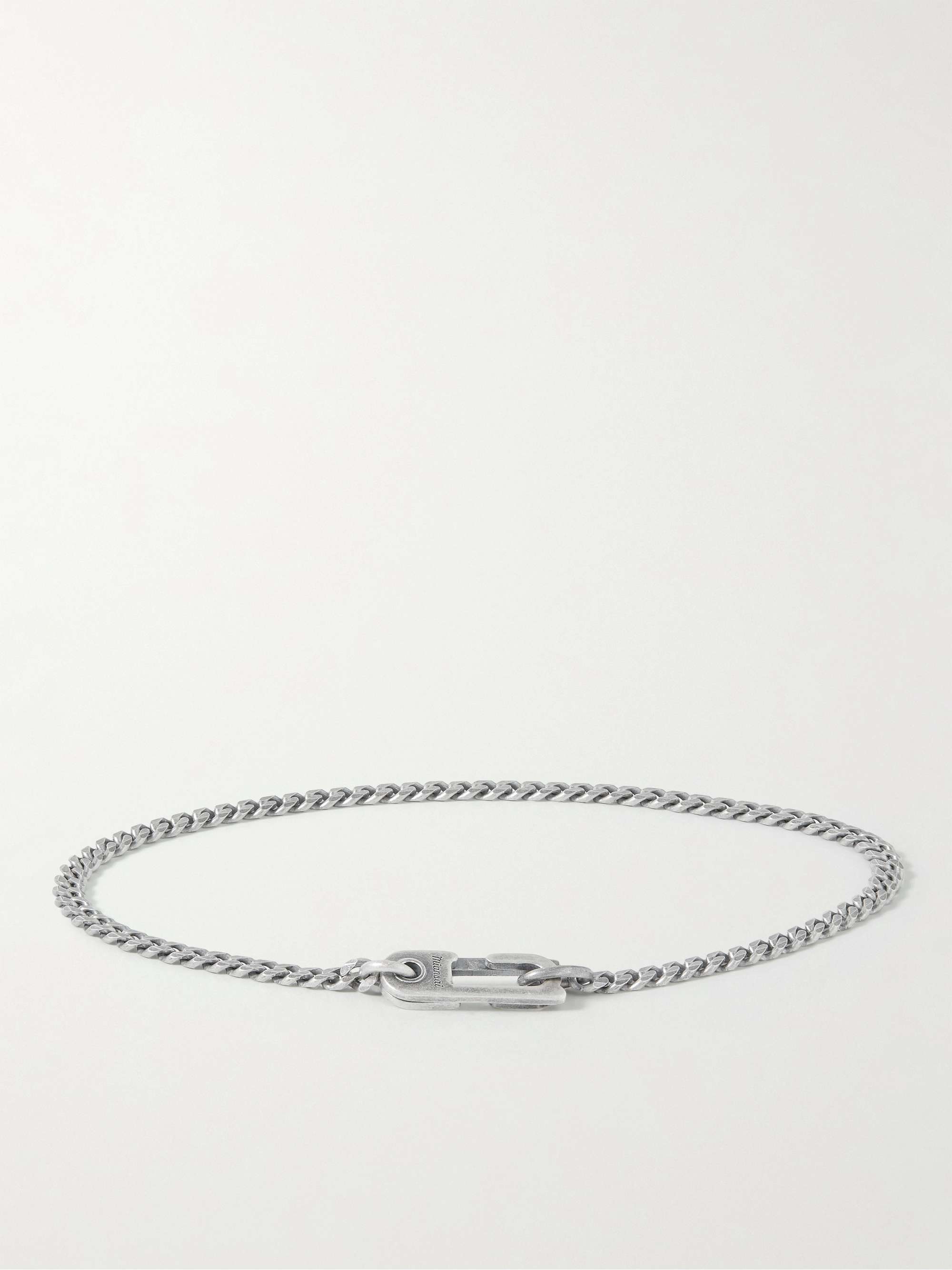 MIANSAI Annex Oxidized Silver Chain Bracelet