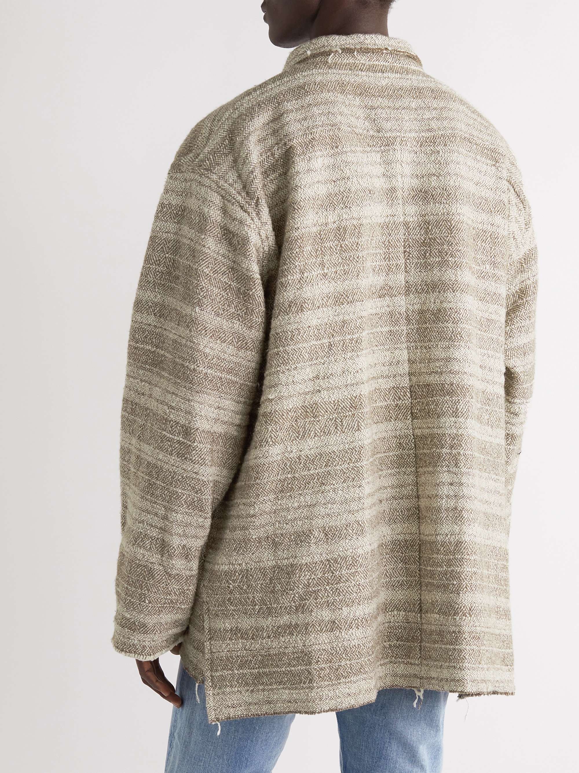 COTTLE Earth Wall Champetre Organic Cotton, Wool, and Cashmere-Blend Brocade Jacket