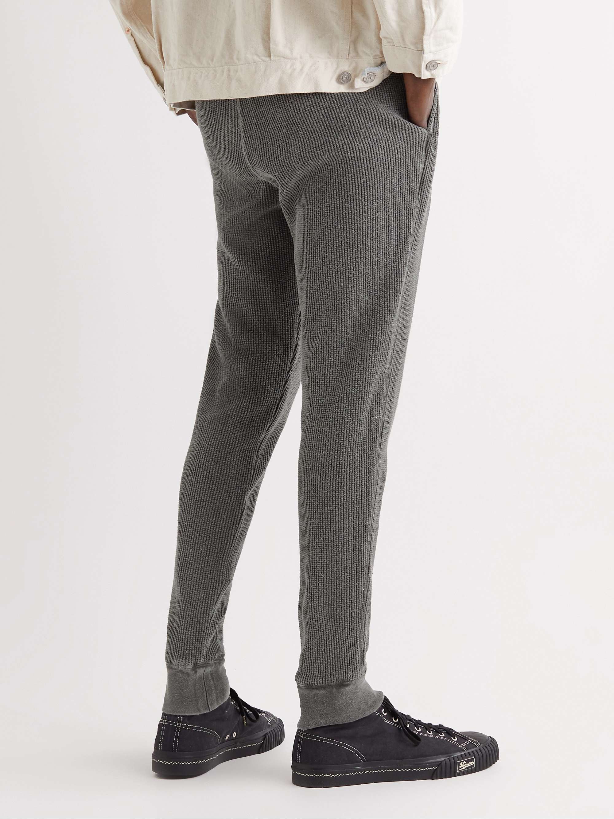 COTTLE Noel Slim-Fit Tapered Organic Cotton and Silk-Blend Drawstring Sweatpants