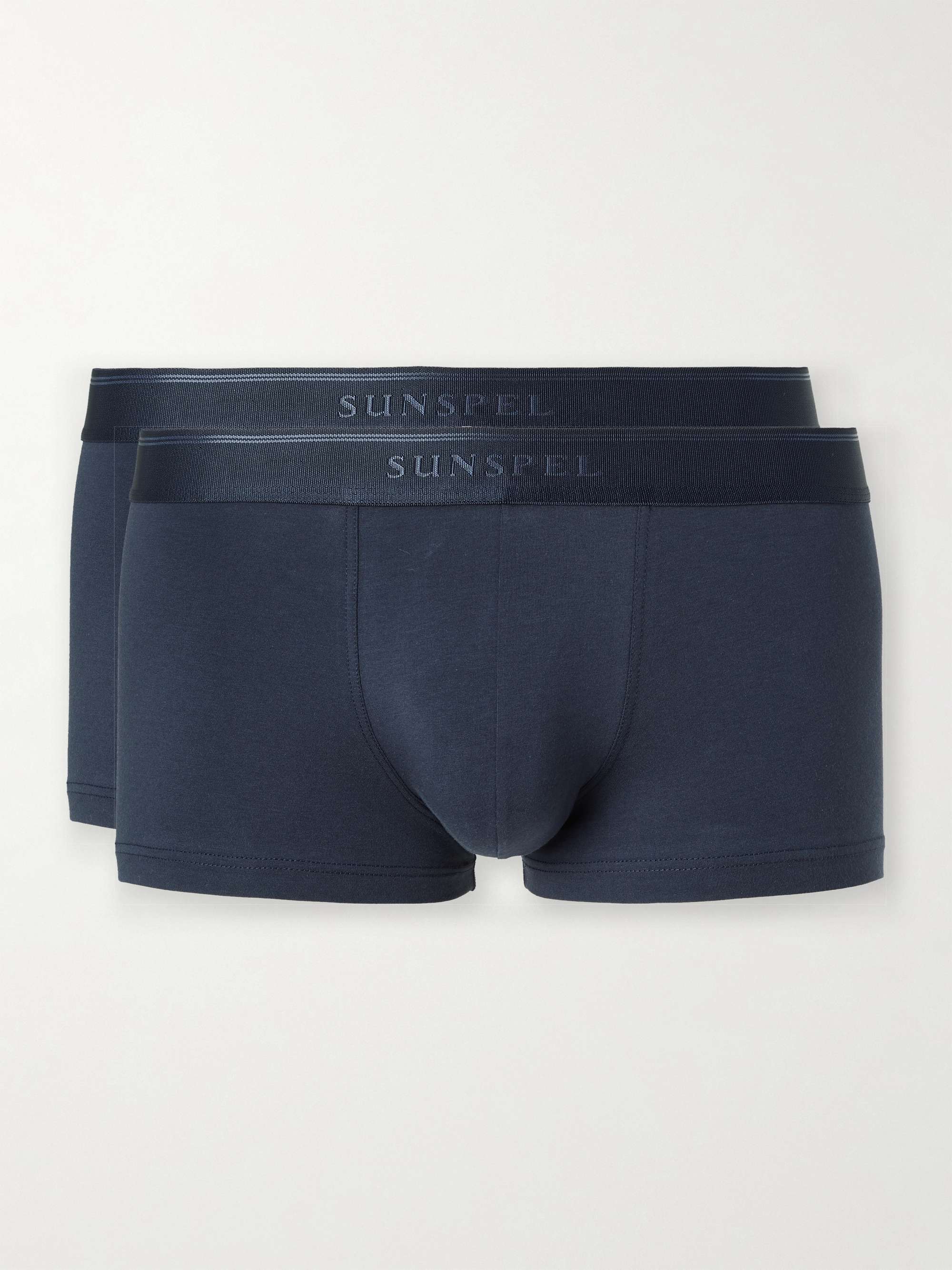 SUNSPEL Two-Pack Stretch-Cotton Boxer Briefs