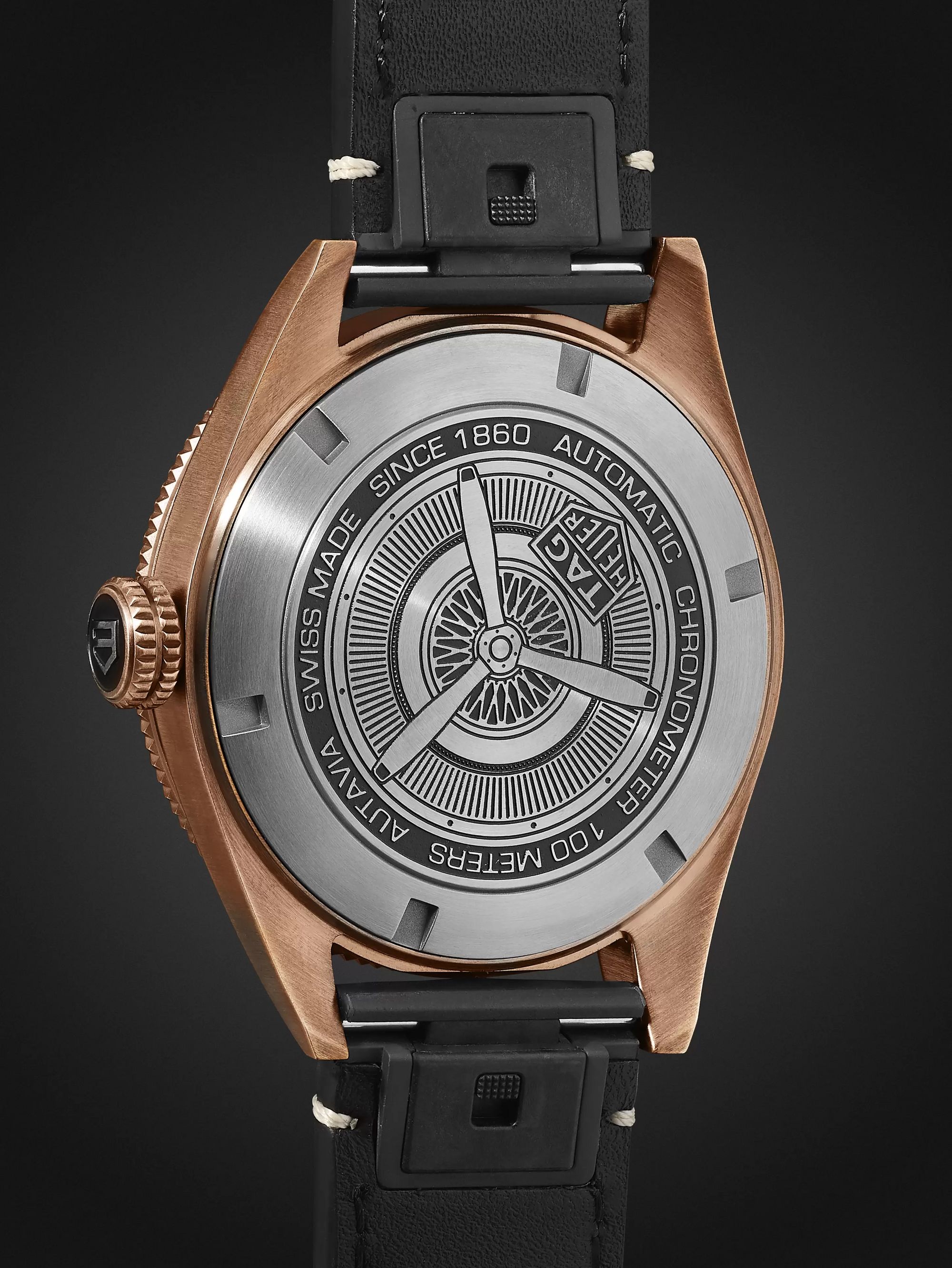 TAG HEUER Autavia Automatic Chronometer 42mm Bronze and Leather Watch, Ref. No. WBE5190.FC8268