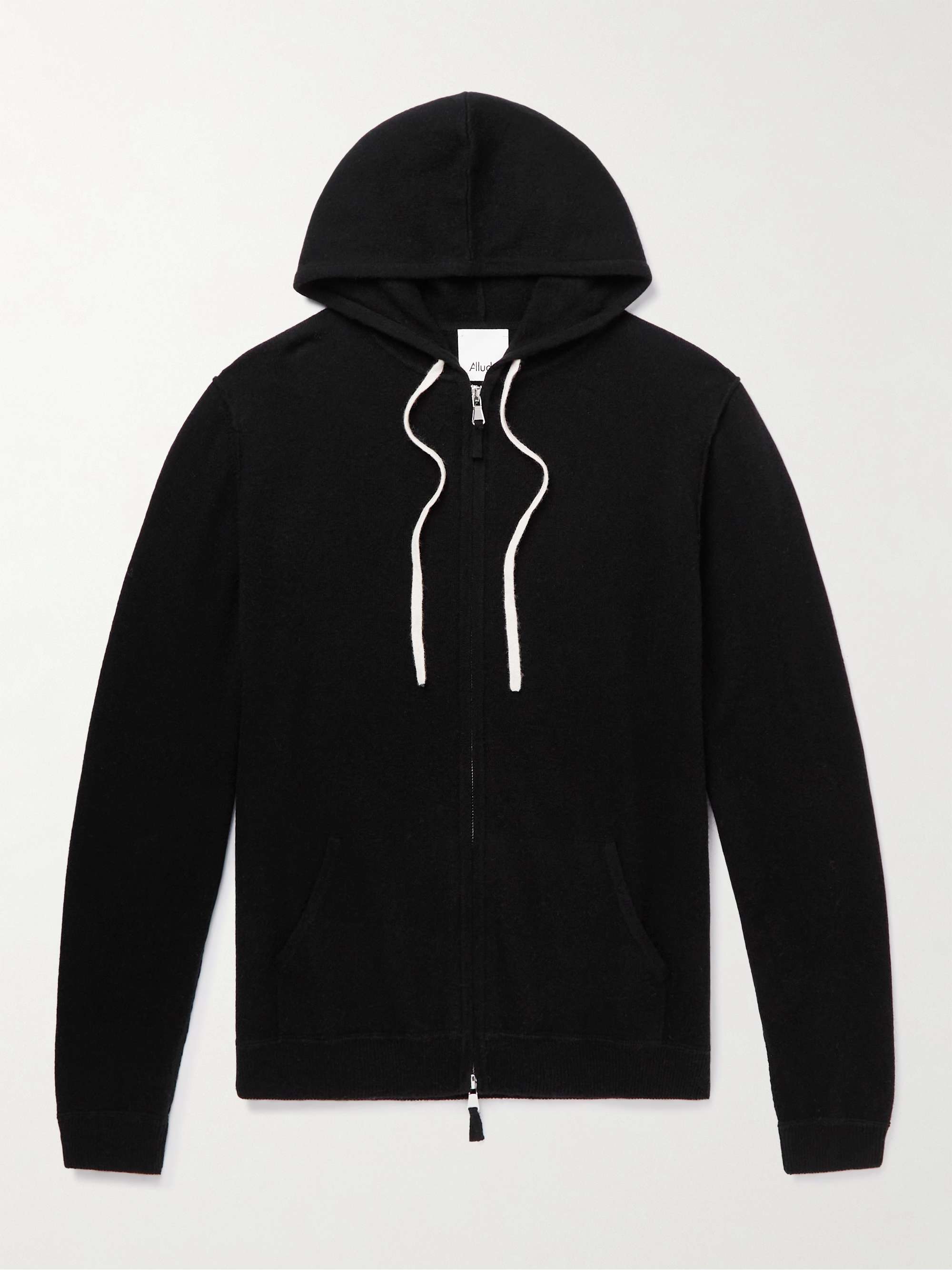 ALLUDE Virgin Wool and Cashmere Blend Zip-Up Hoodie for Men | MR PORTER