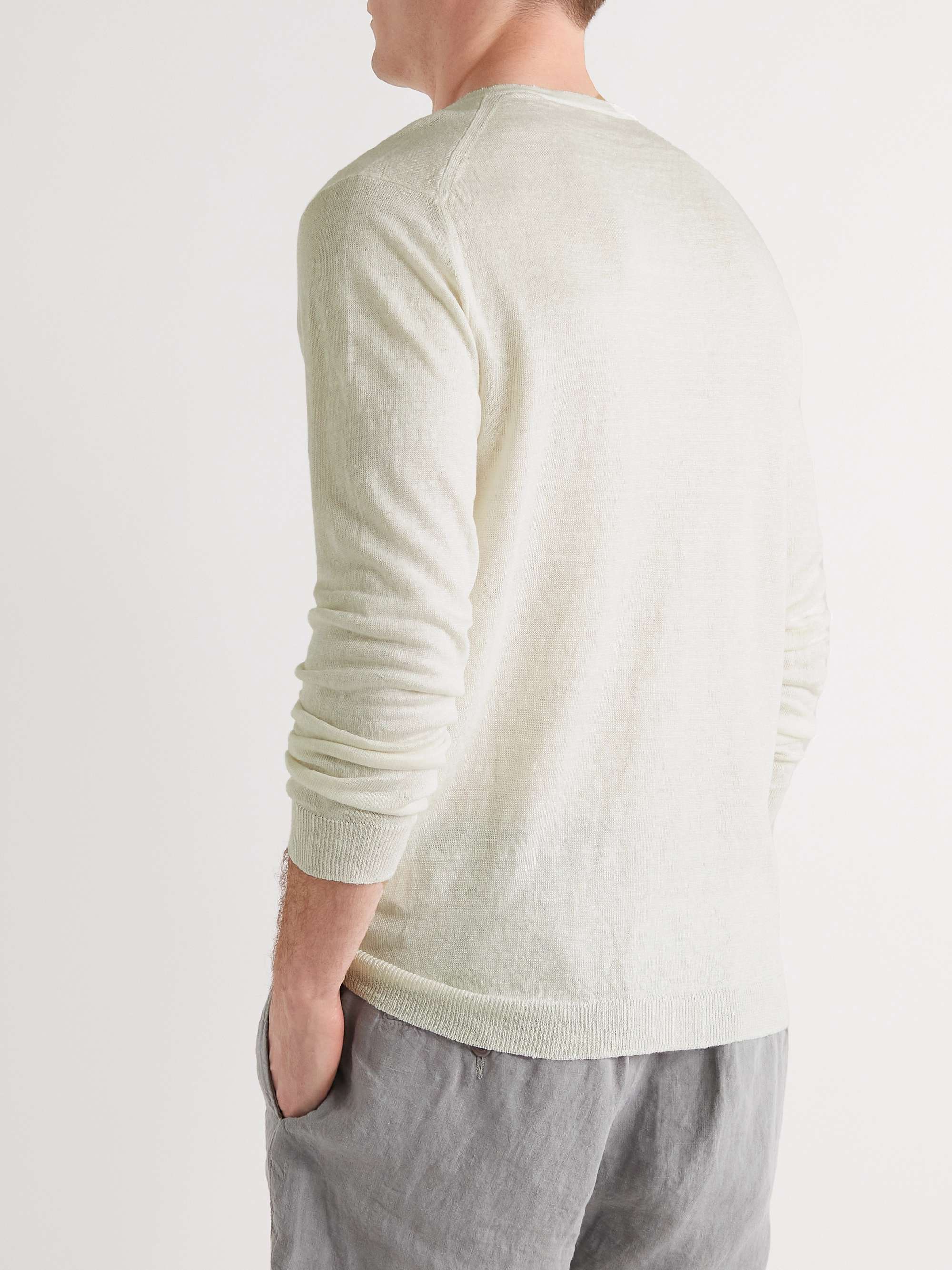 ANDERSON & SHEPPARD Linen Henley T-Shirt