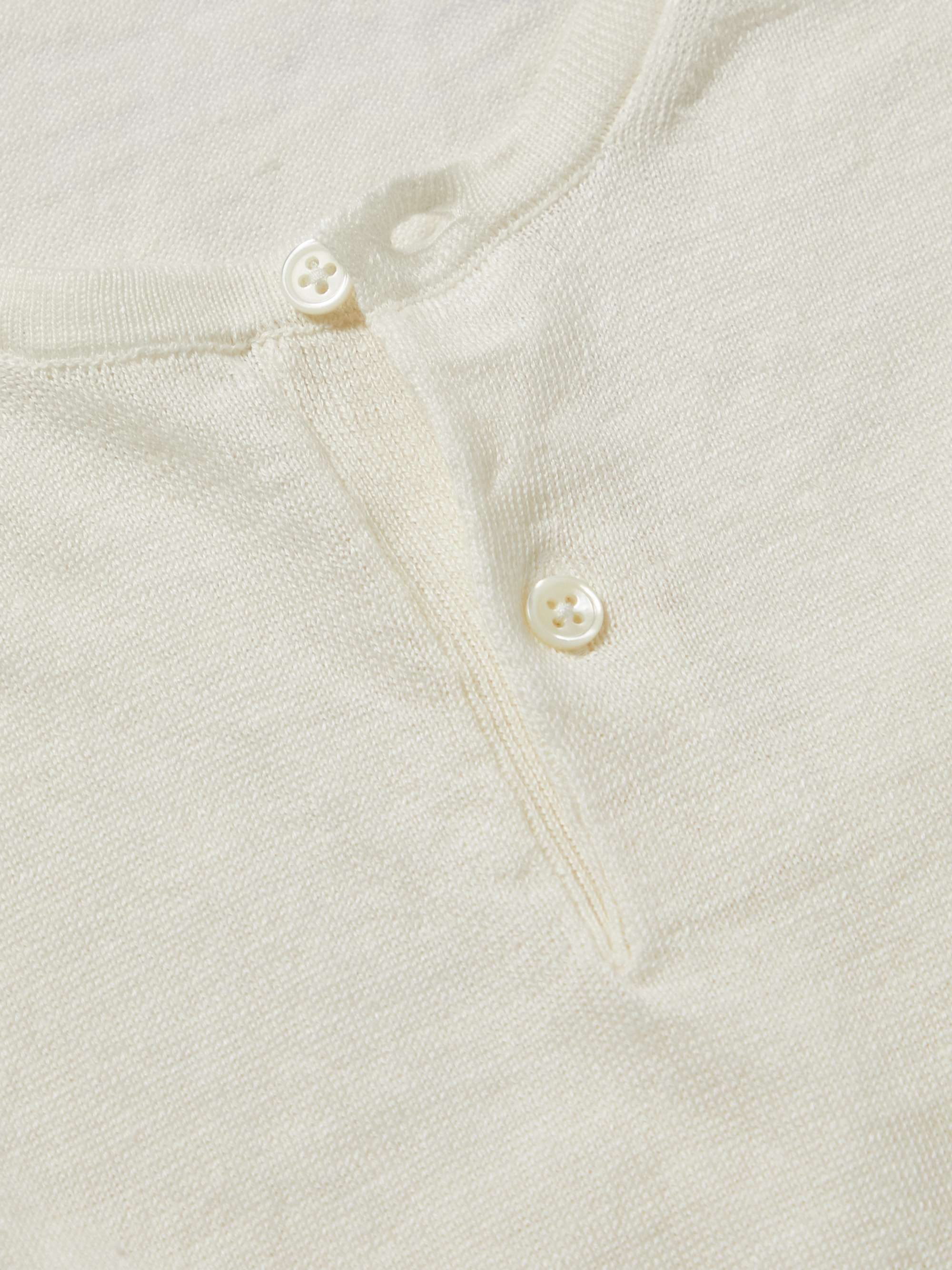 ANDERSON & SHEPPARD Linen Henley T-Shirt