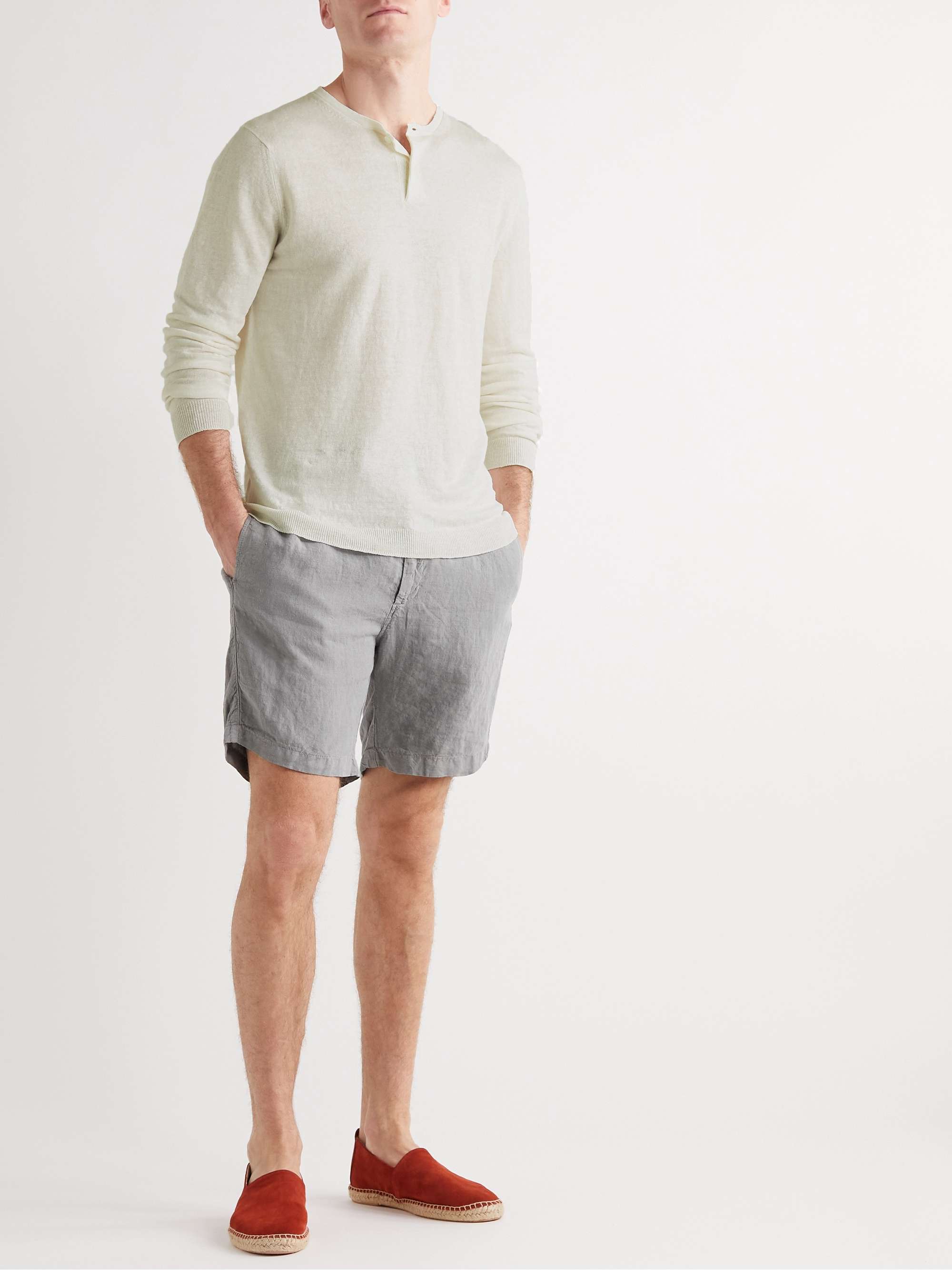 ANDERSON & SHEPPARD Linen Henley T-Shirt