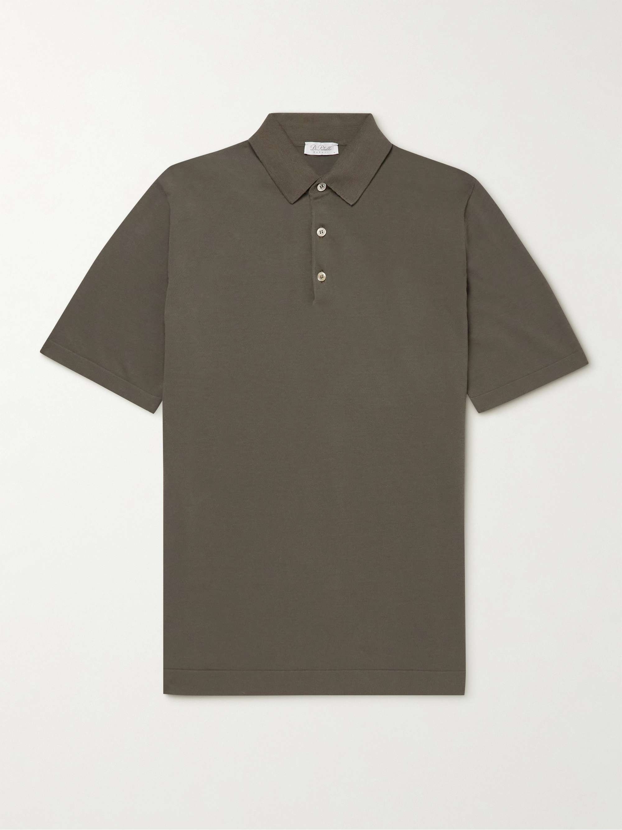 DE PETRILLO Cotton-Jersey Polo Shirt