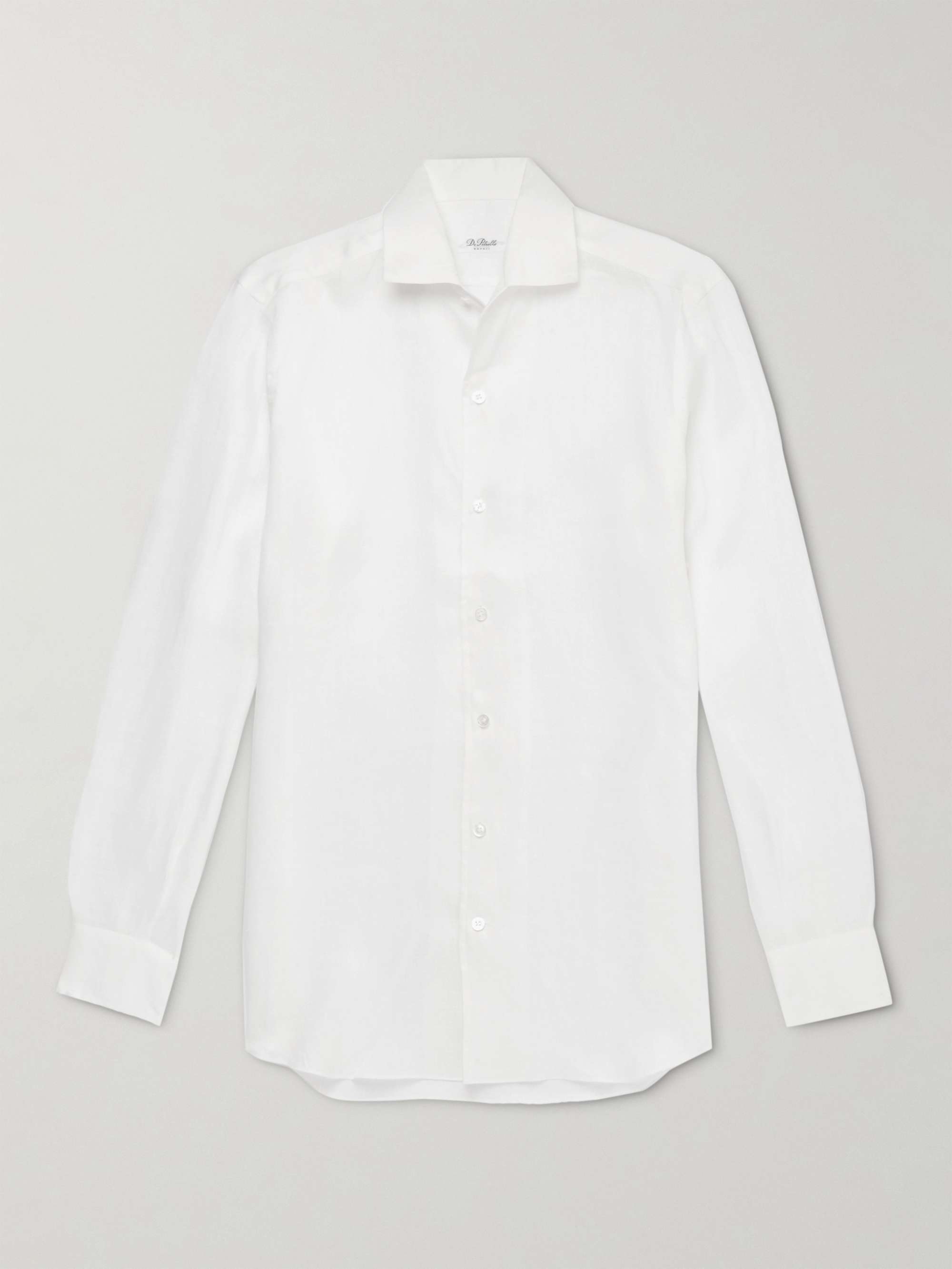 DE PETRILLO Camp-Collar Linen Shirt