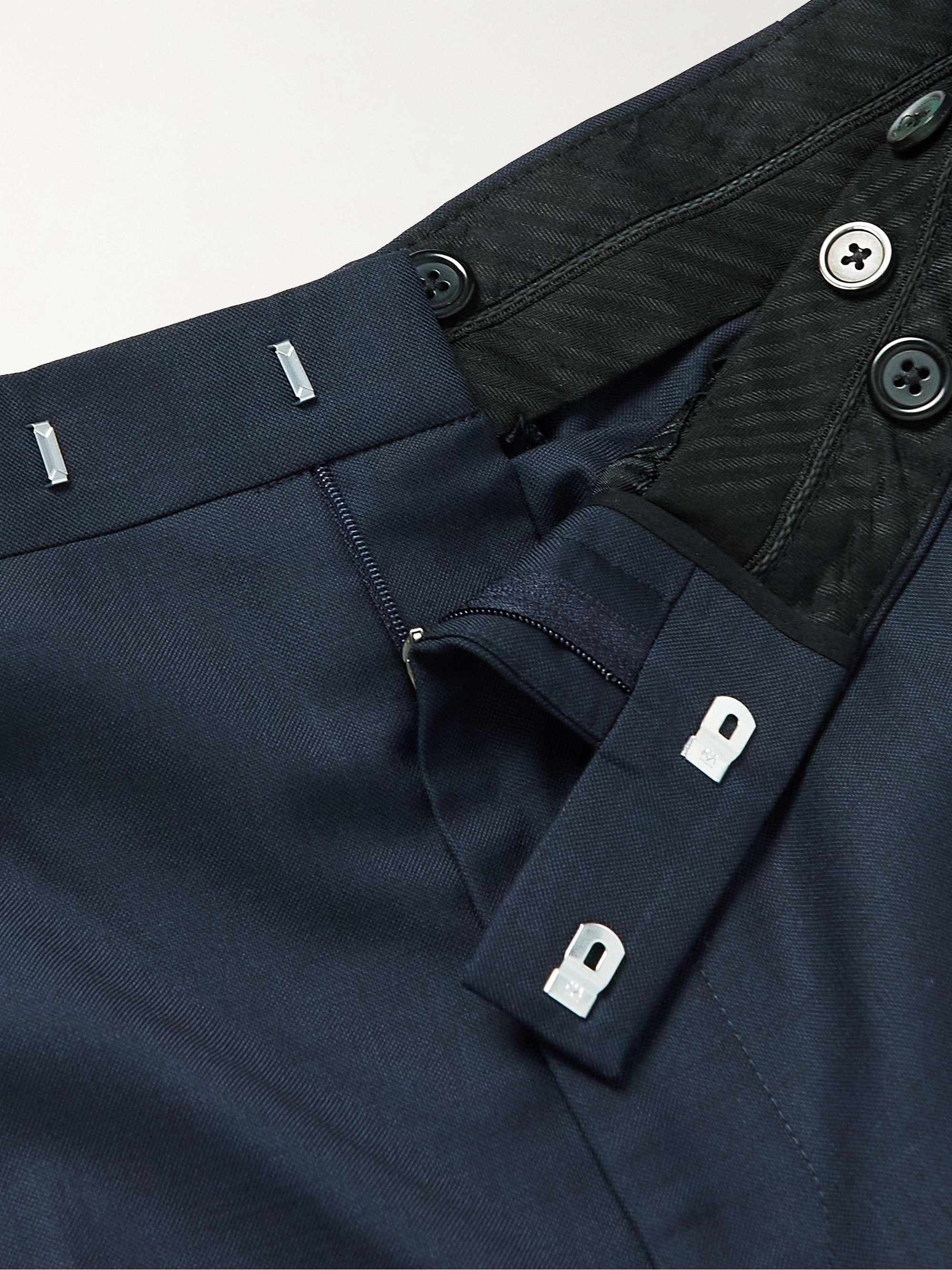 FAVOURBROOK Westminster Straight-Leg Striped Wool Trousers