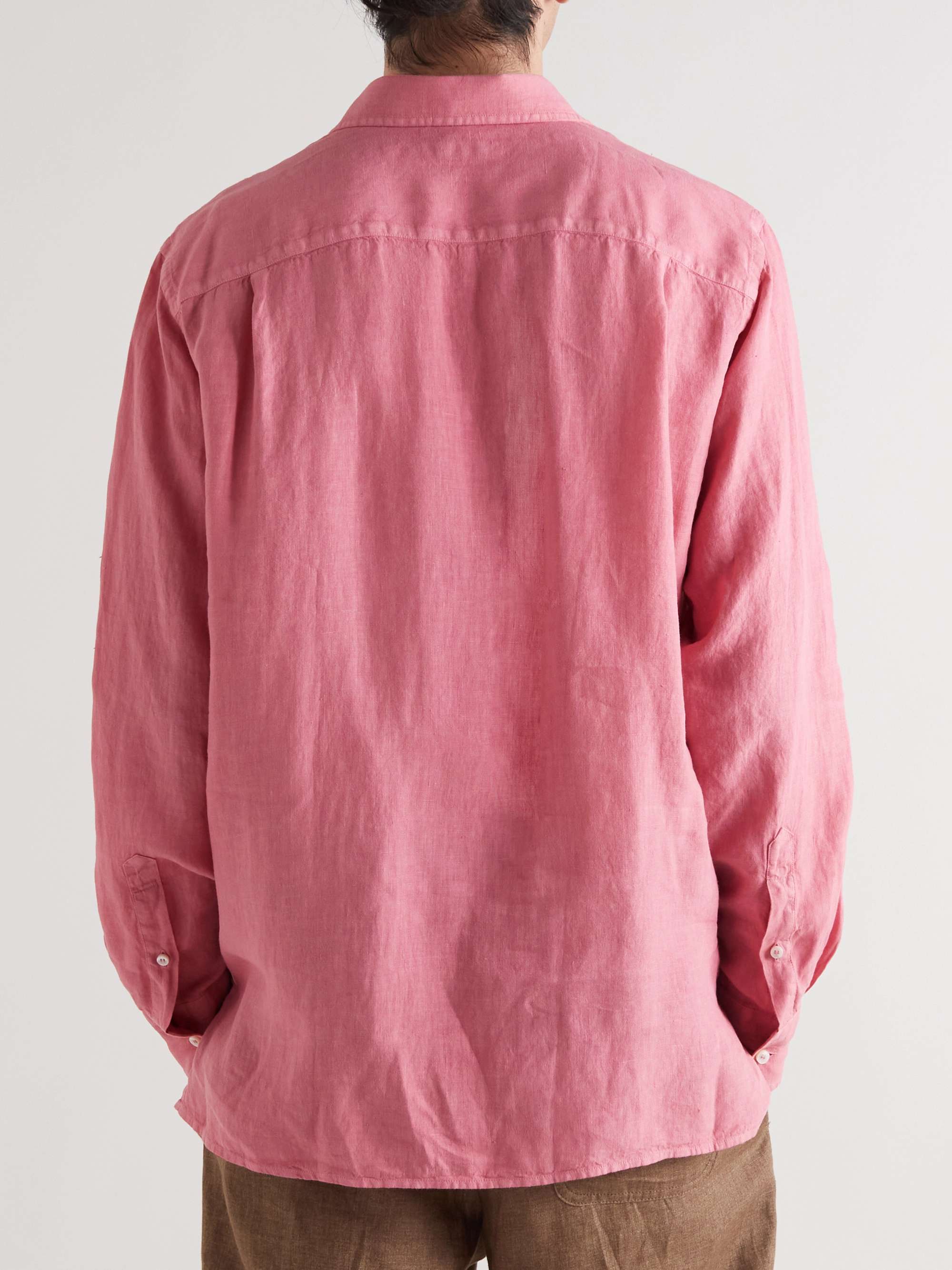 LORO PIANA André Linen Polo Shirt