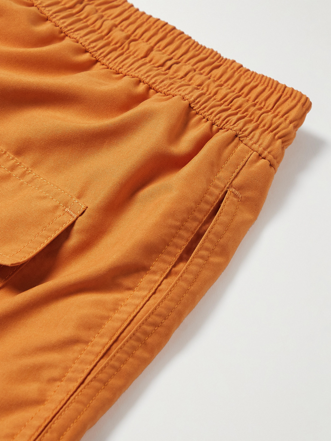 Shop Loro Piana Mid-length Swim Shorts In Orange