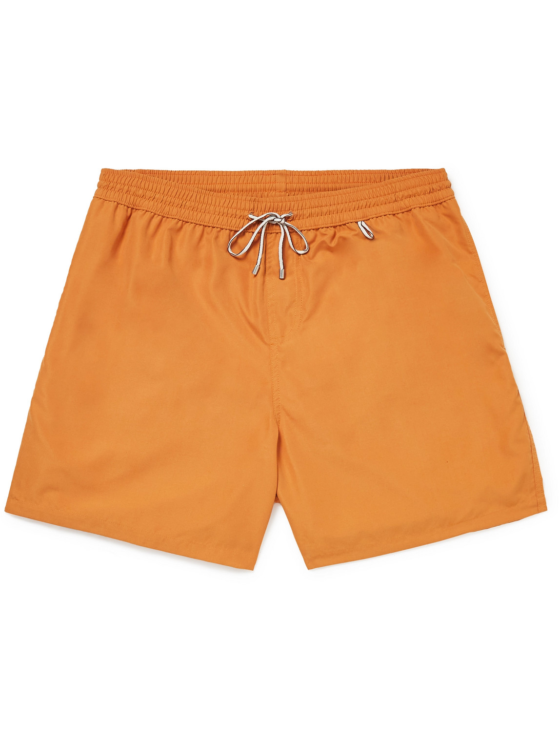 Shop Loro Piana Mid-length Swim Shorts In Orange