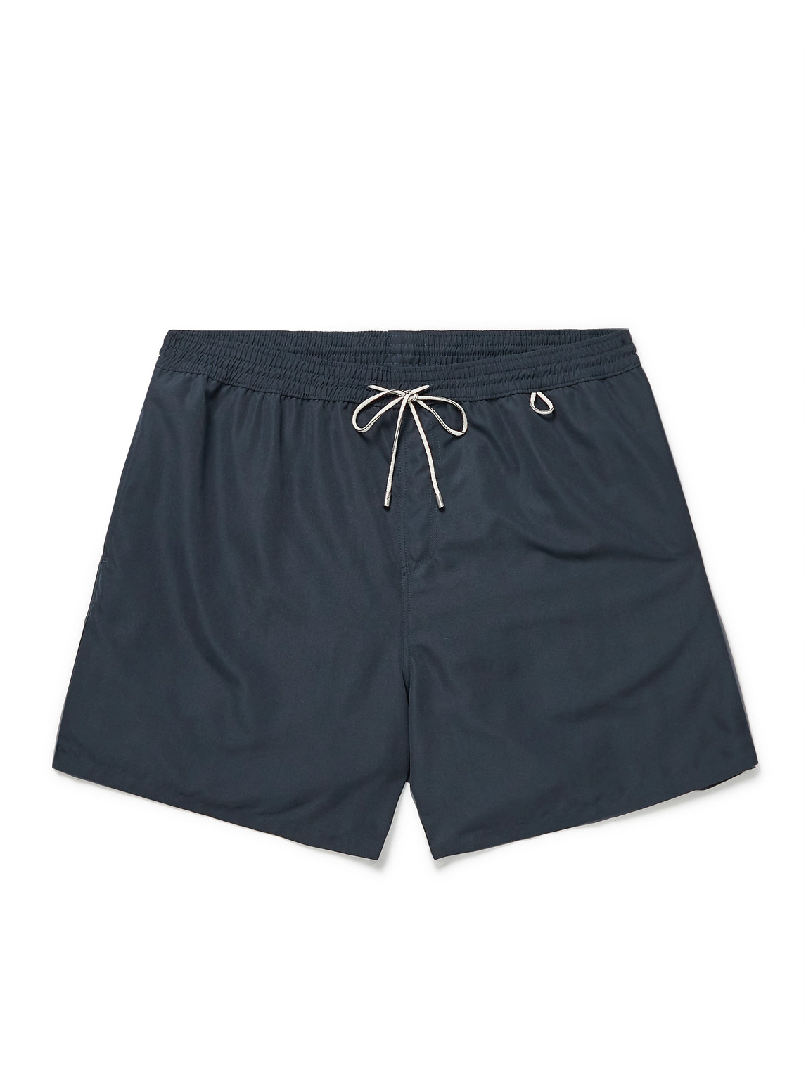 Loro Piana Navy Bay Soft Albatros Swim Shorts In Blue