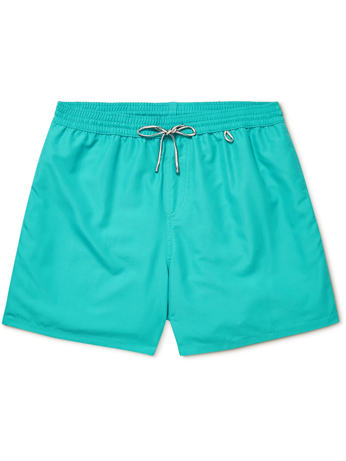 Shop Loro Piana Mid-length Swim Shorts In Blue