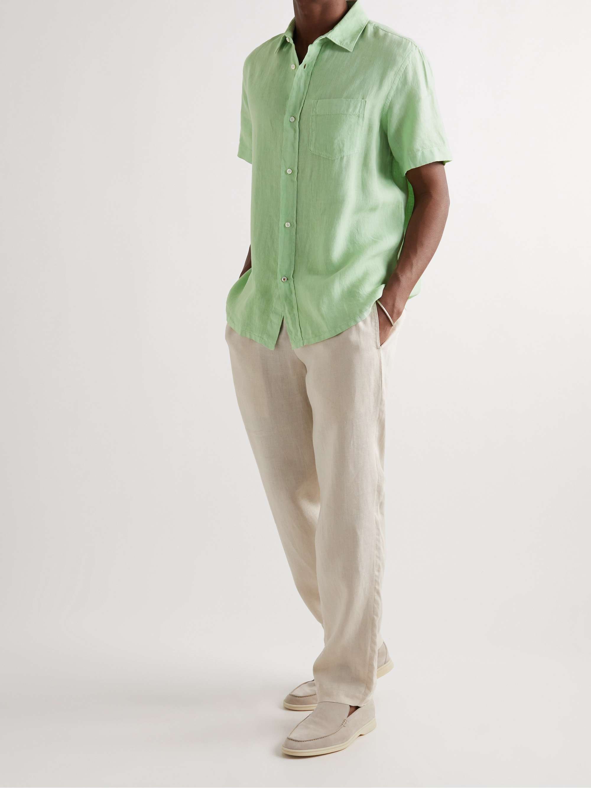 LORO PIANA Oliver Linen Shirt