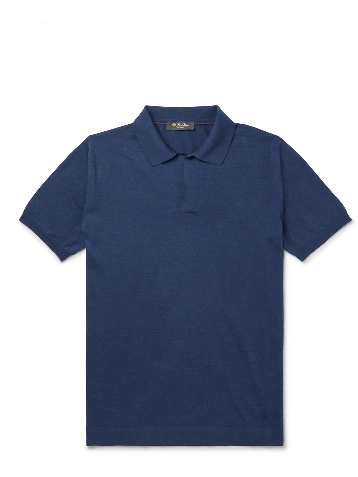 Loro Piana Cotton Polo Shirt In Blue