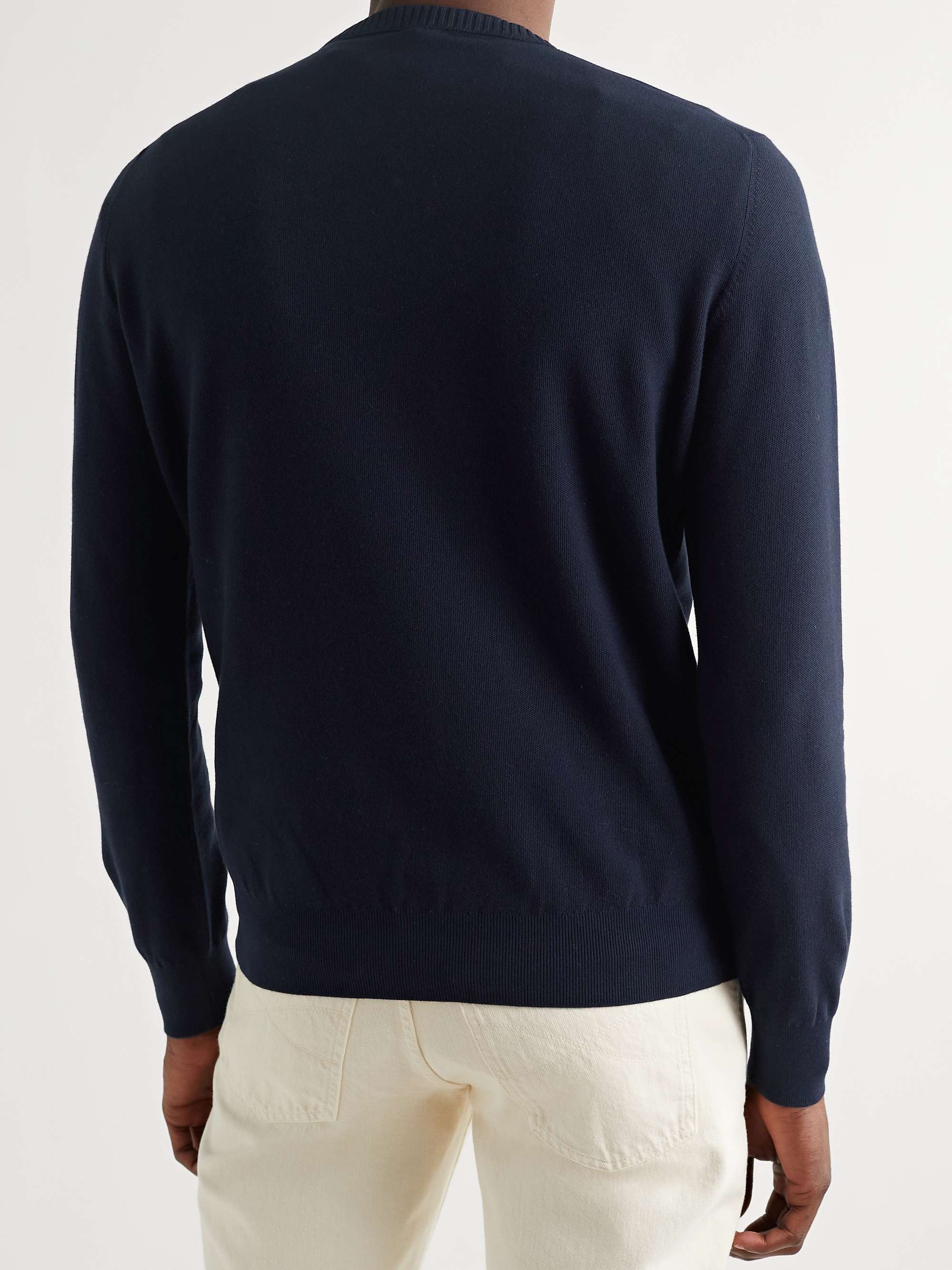 LORO PIANA Slim-Fit Cotton and Silk-Blend Sweater