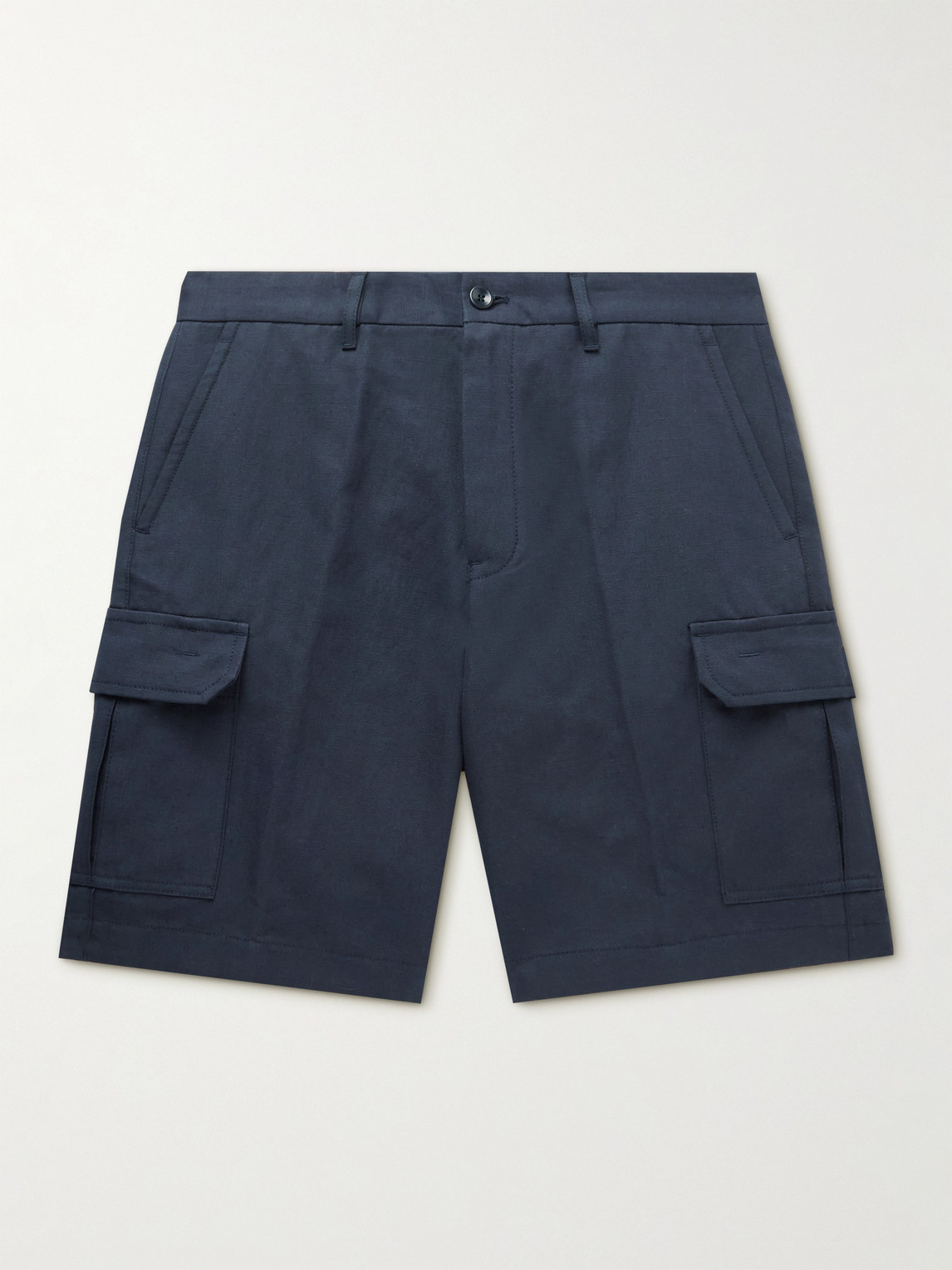 Loro Piana Straight-Leg Cotton and Linen-Blend Cargo Shorts IT 50