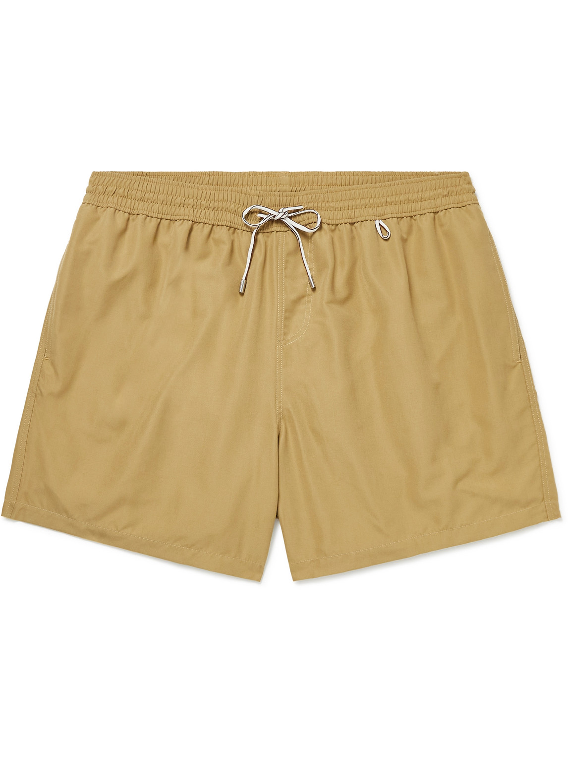 Loro Piana Bay Soft Albatros Swim Trunks In Brown