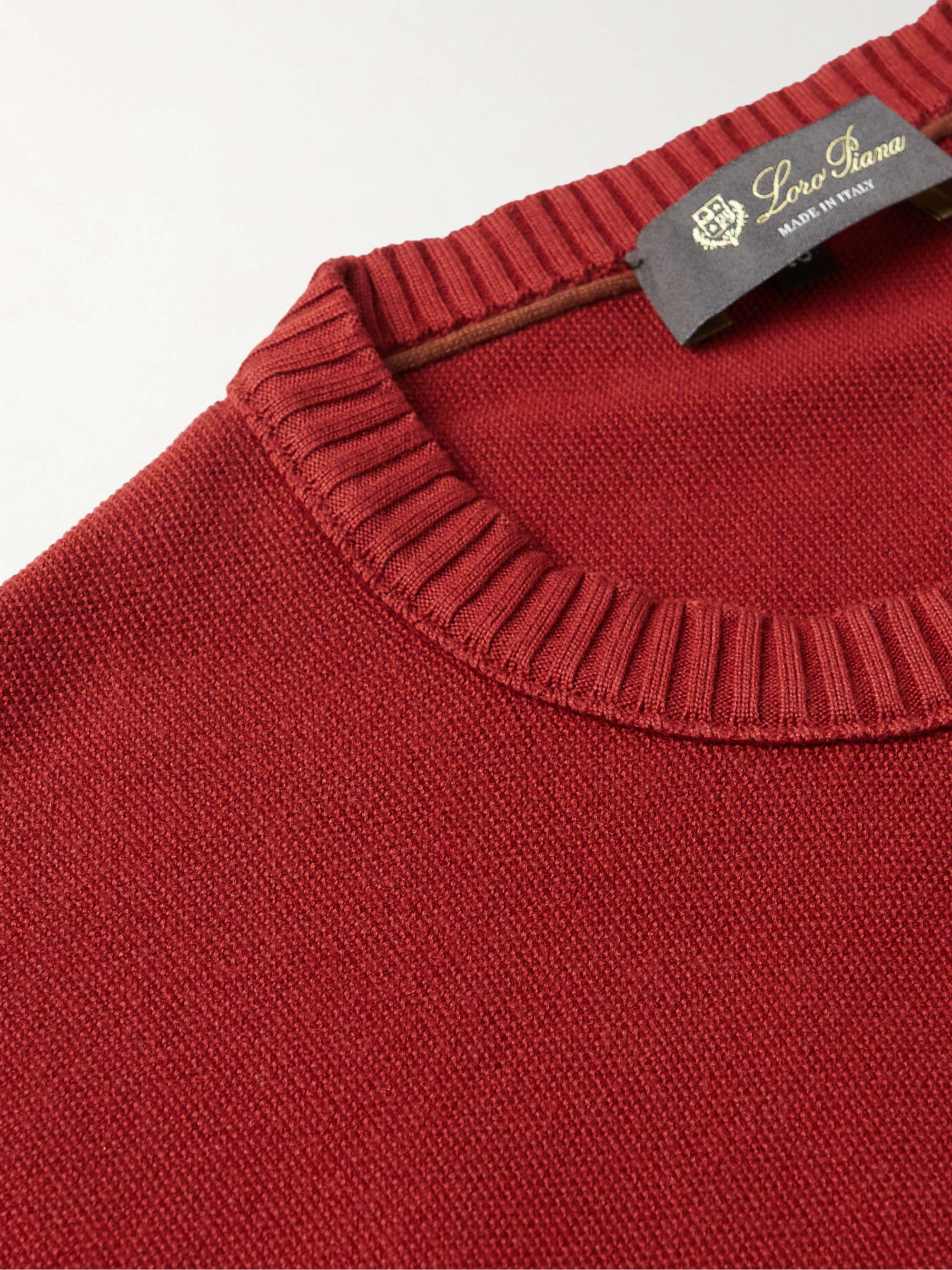 LORO PIANA Slim-Fit Cotton and Silk-Blend Sweater