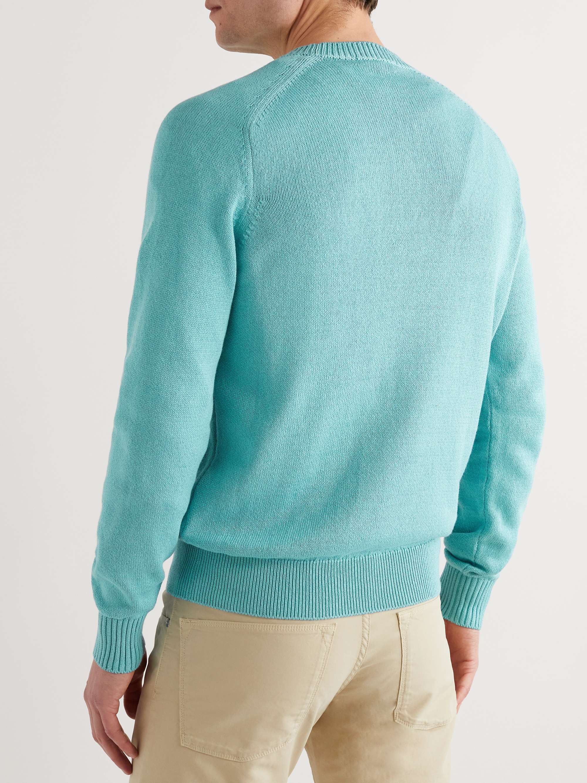 LORO PIANA Slim-Fit Cotton and Silk-Blend Sweater