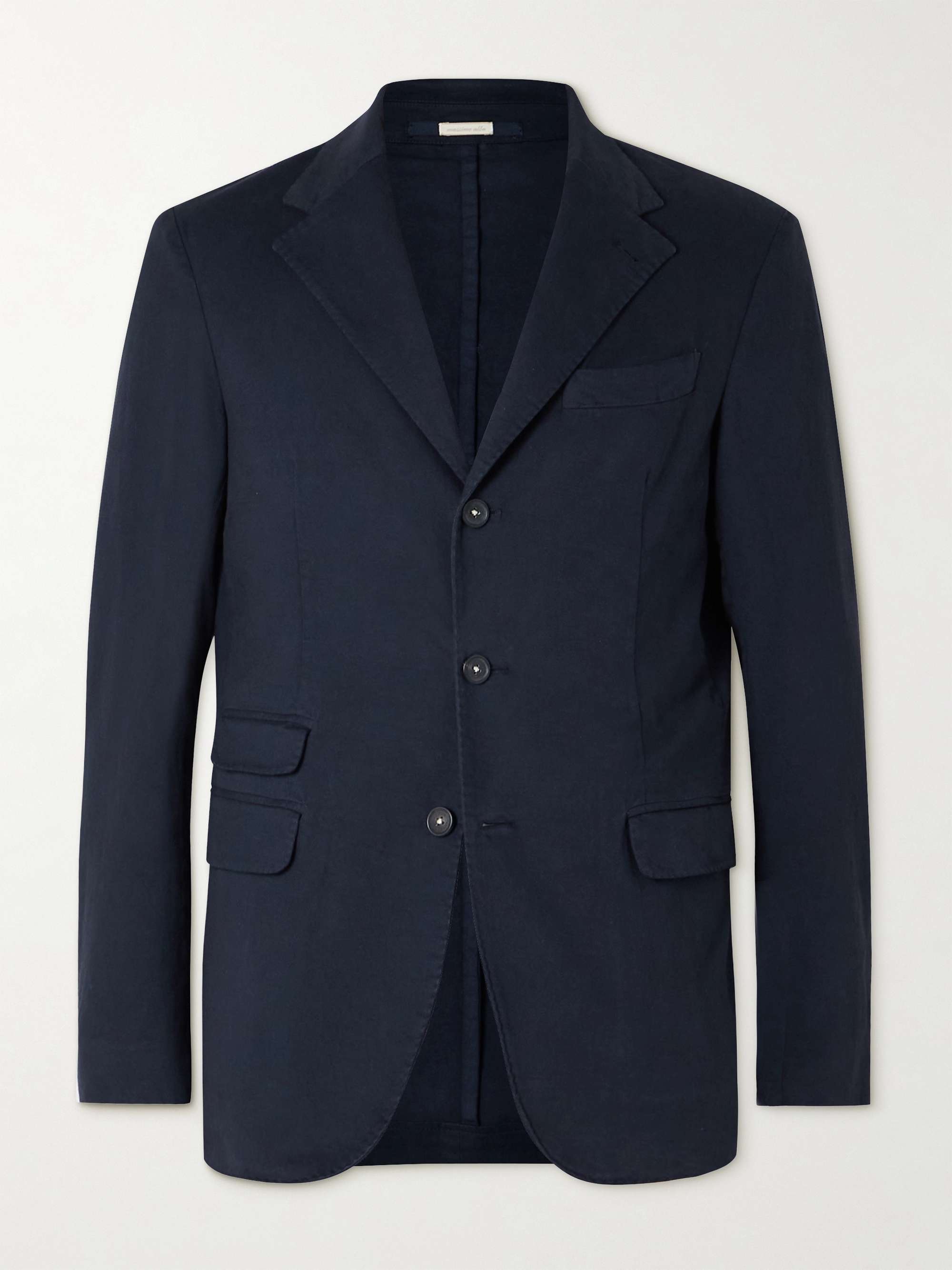 MASSIMO ALBA Unstructured Cotton-Blend Twill Suit Jacket for Men | MR ...