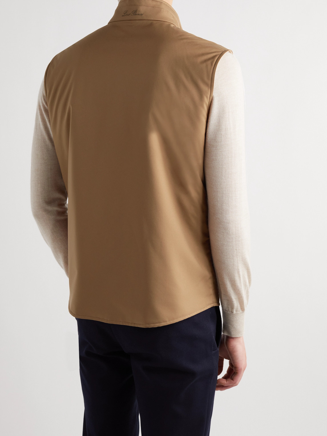 Loro Piana Marlin Reversible Shell And Linen And Silk-blend Gilet In Unknown
