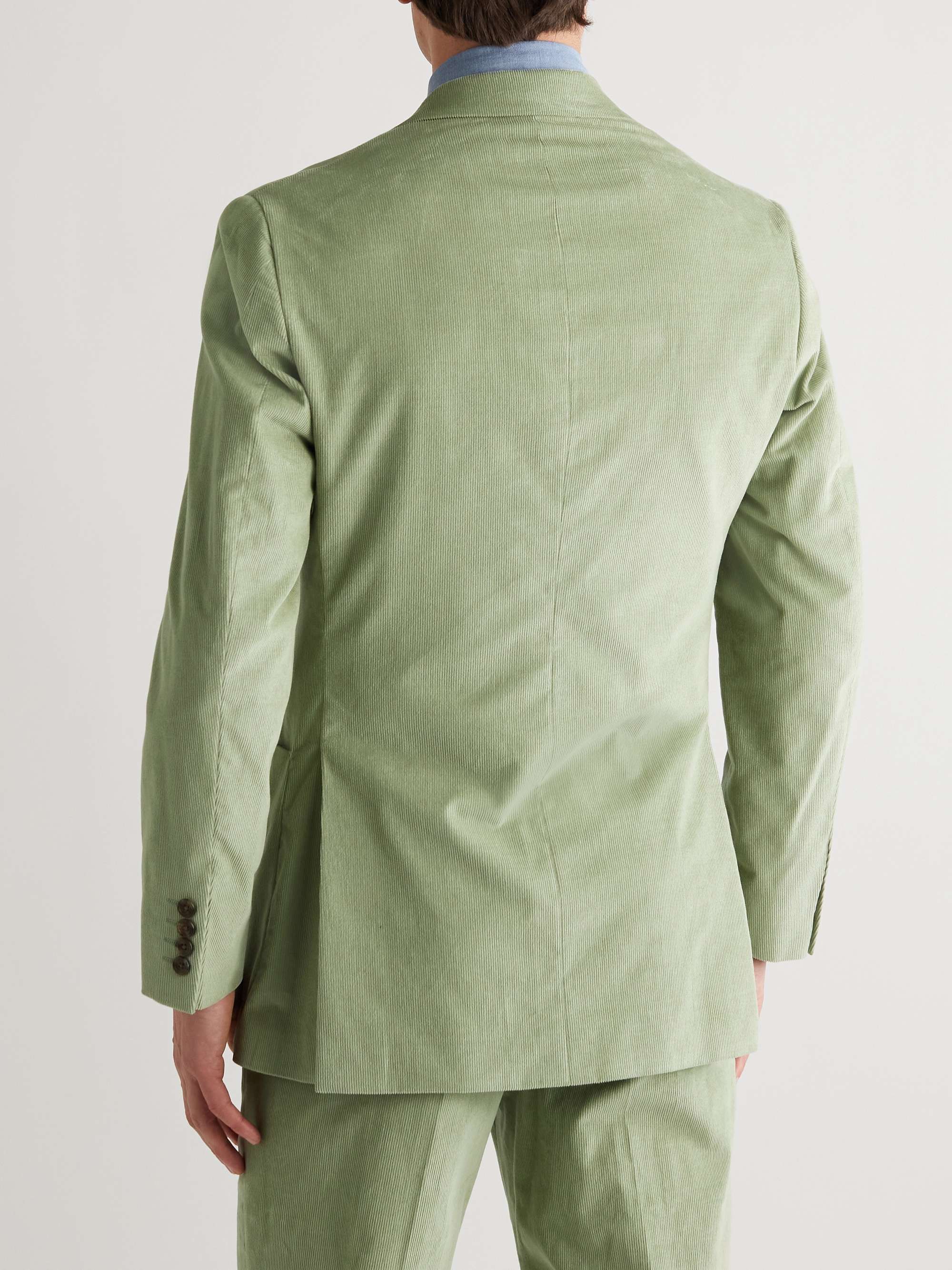 RICHARD JAMES Straight-Leg Cotton-Needlecord Suit Trousers