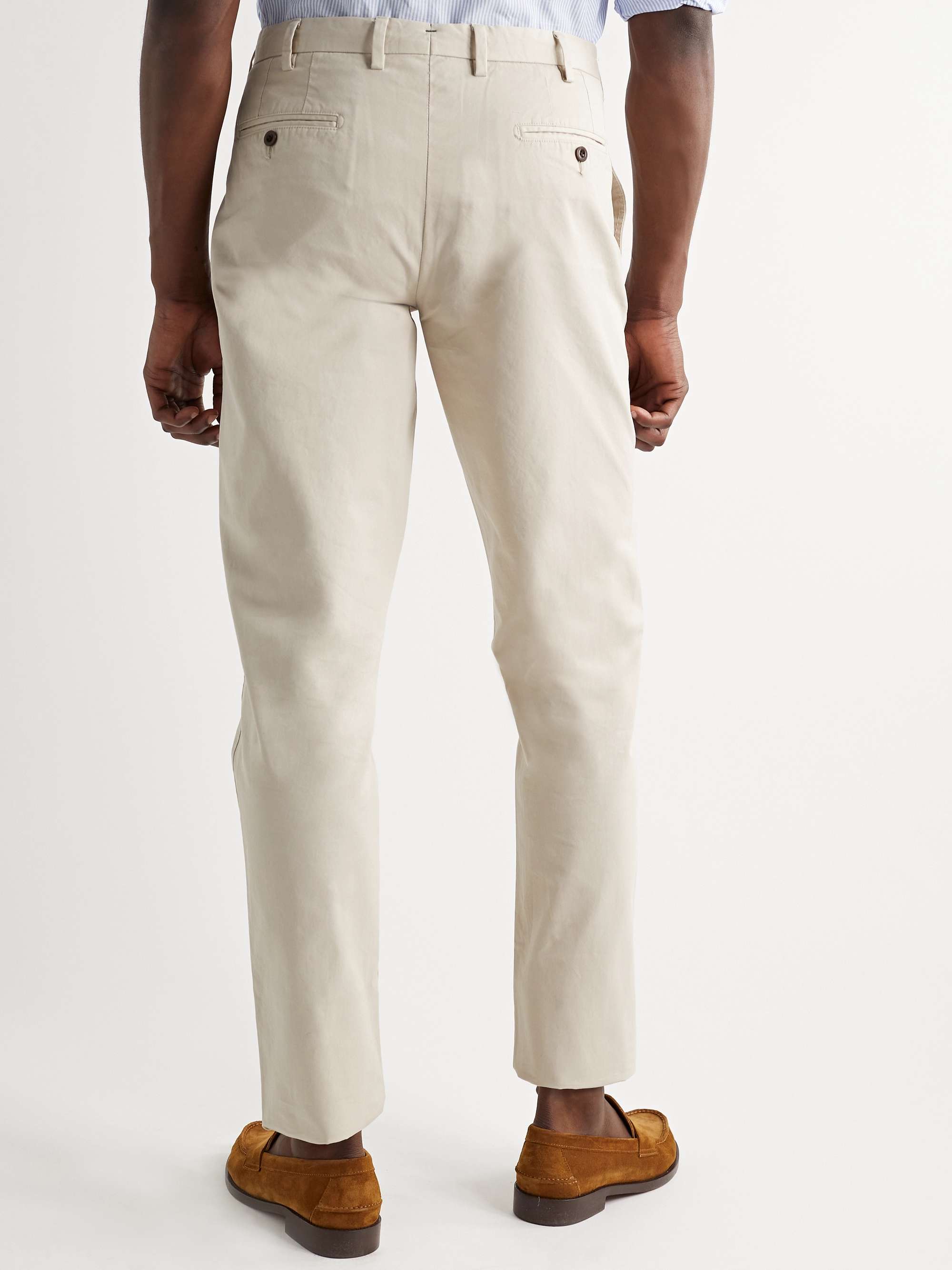 SID MASHBURN Slim-Fit Garment-Dyed Cotton-Twill Chinos