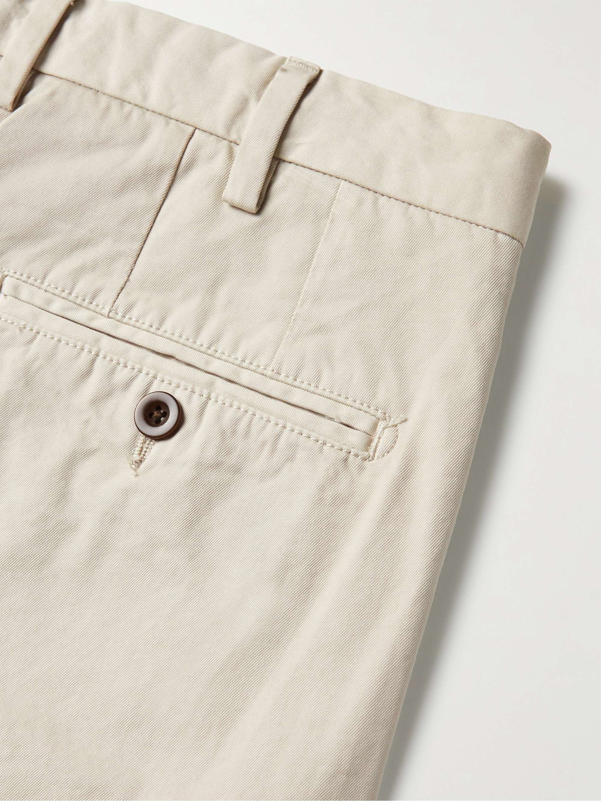 SID MASHBURN Slim-Fit Garment-Dyed Cotton-Twill Chinos