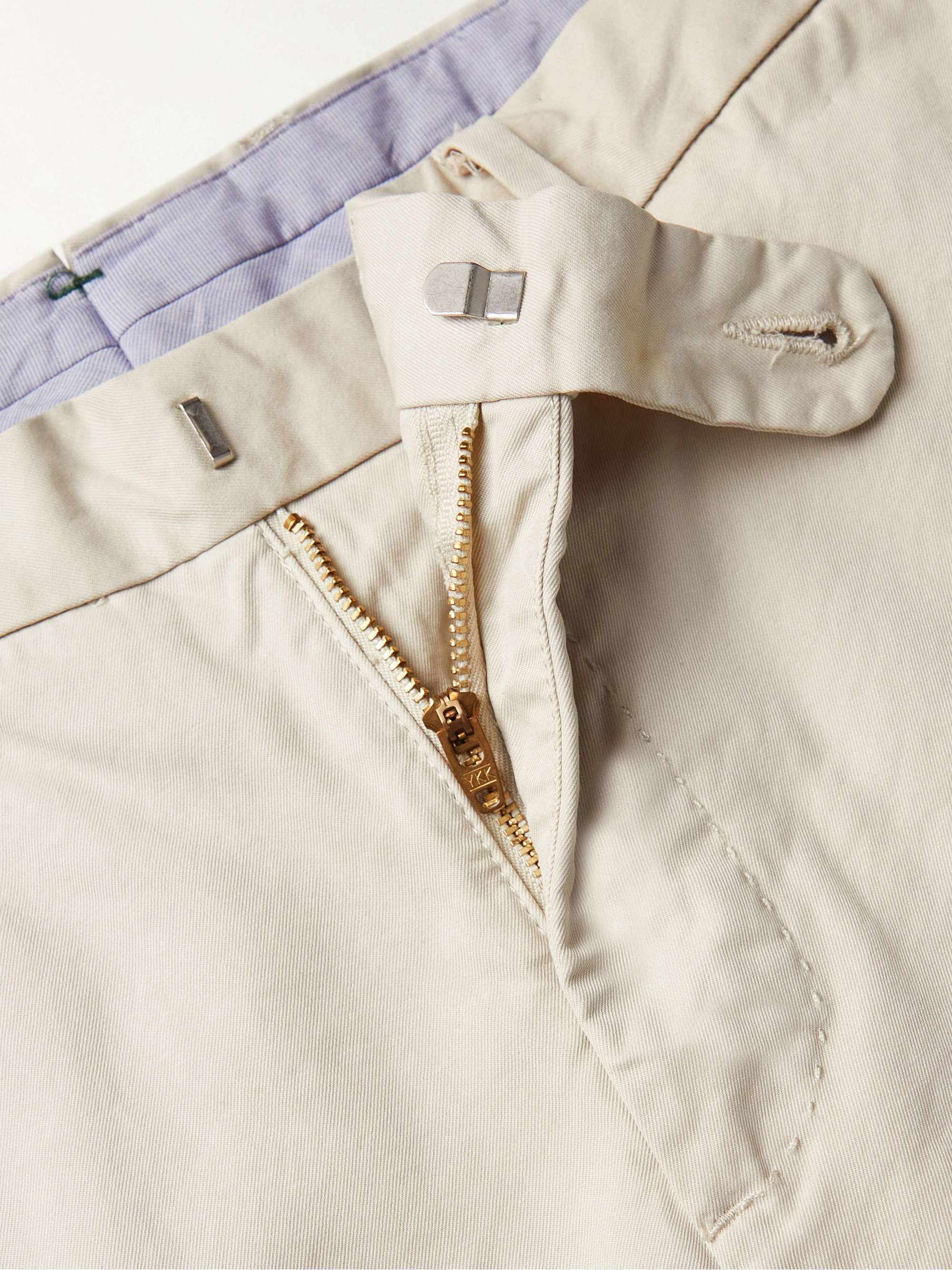 SID MASHBURN Slim-Fit Garment-Dyed Cotton-Twill Chinos