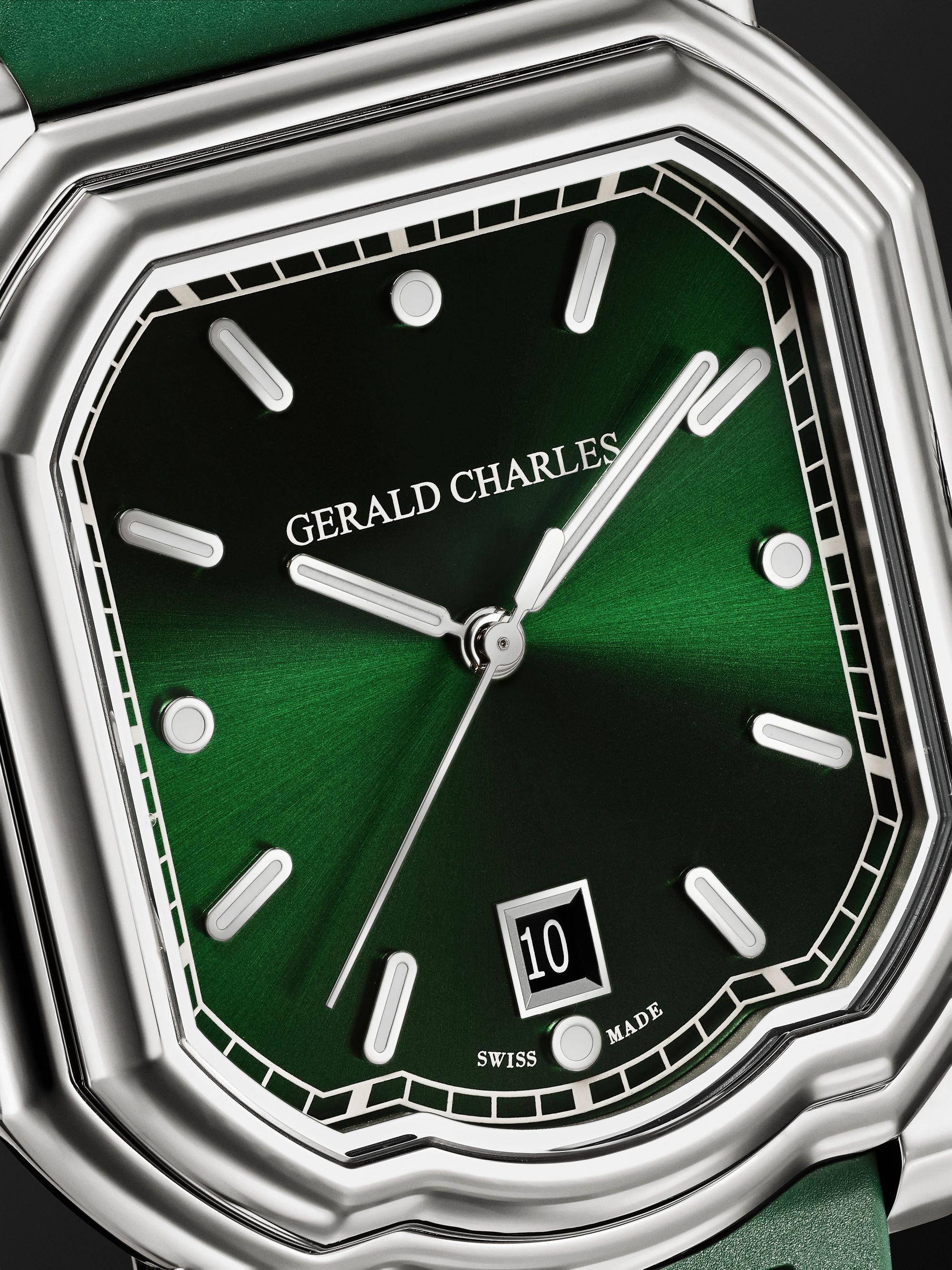 GERALD CHARLES Maestro 2.0 Ultra-Thin Automatic 39mm Stainless Steel and Rubber Watch, Ref. No. GC2.0-A-02