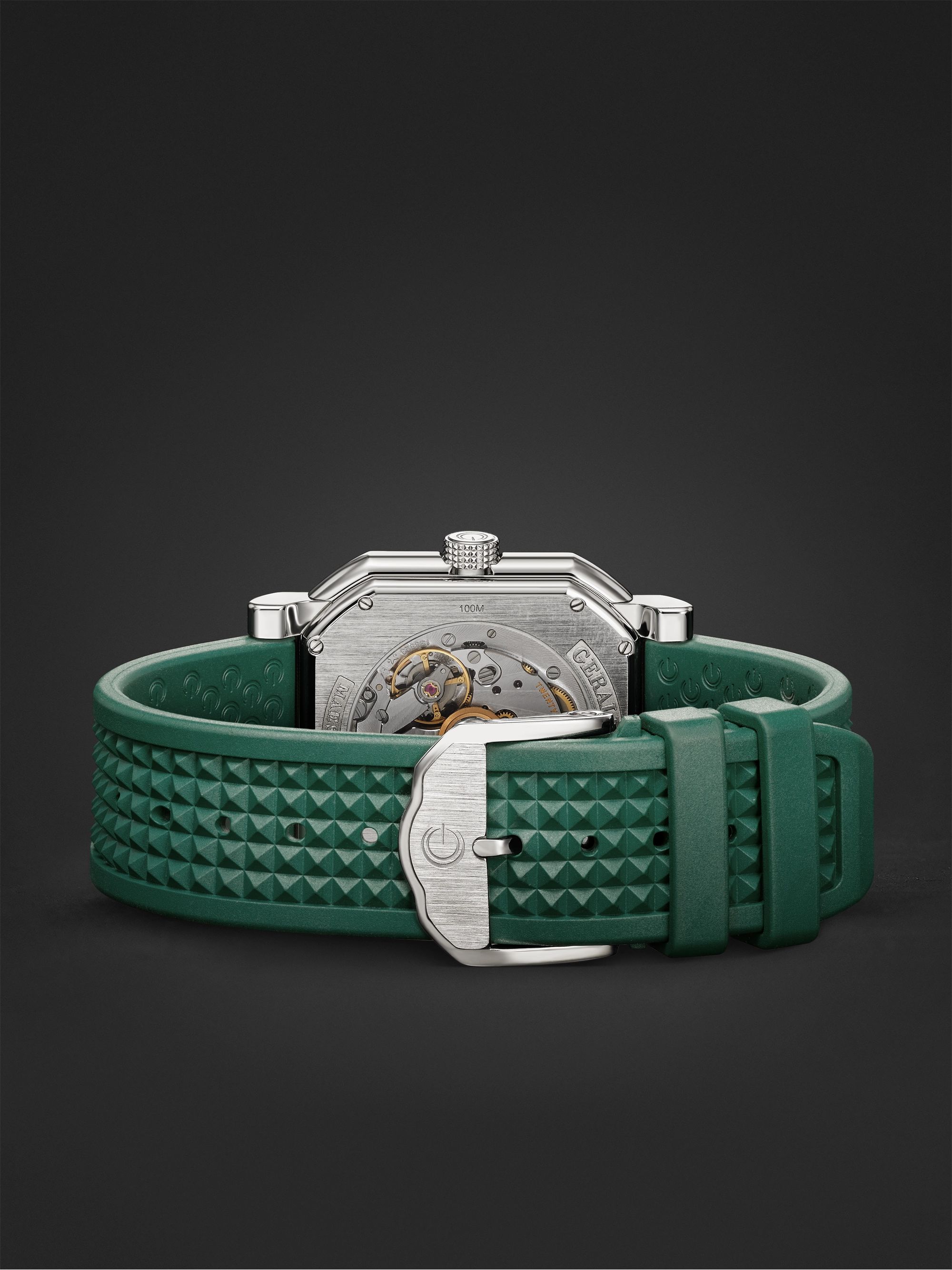 GERALD CHARLES Maestro 2.0 Ultra-Thin Automatic 39mm Stainless Steel and Rubber Watch, Ref. No. GC2.0-A-02