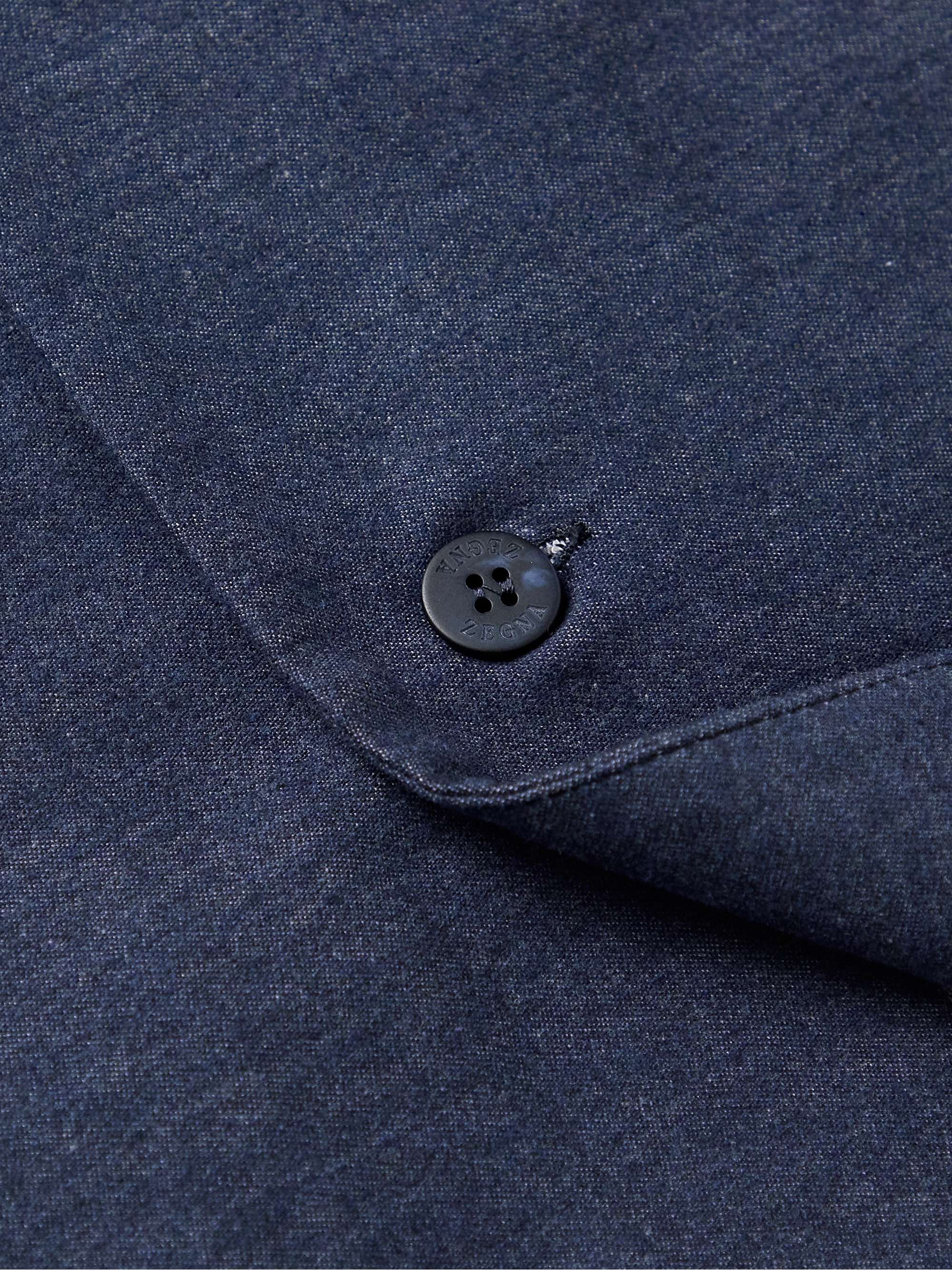 ZEGNA Brushed-Cotton Pyjama Top