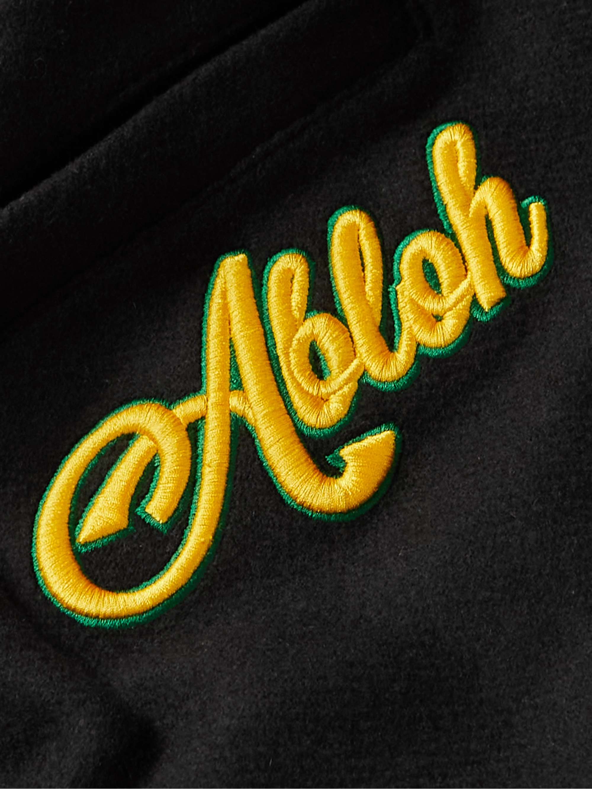 OFF-WHITE Appliquéd Wool-Blend Felt Varsity Jacket