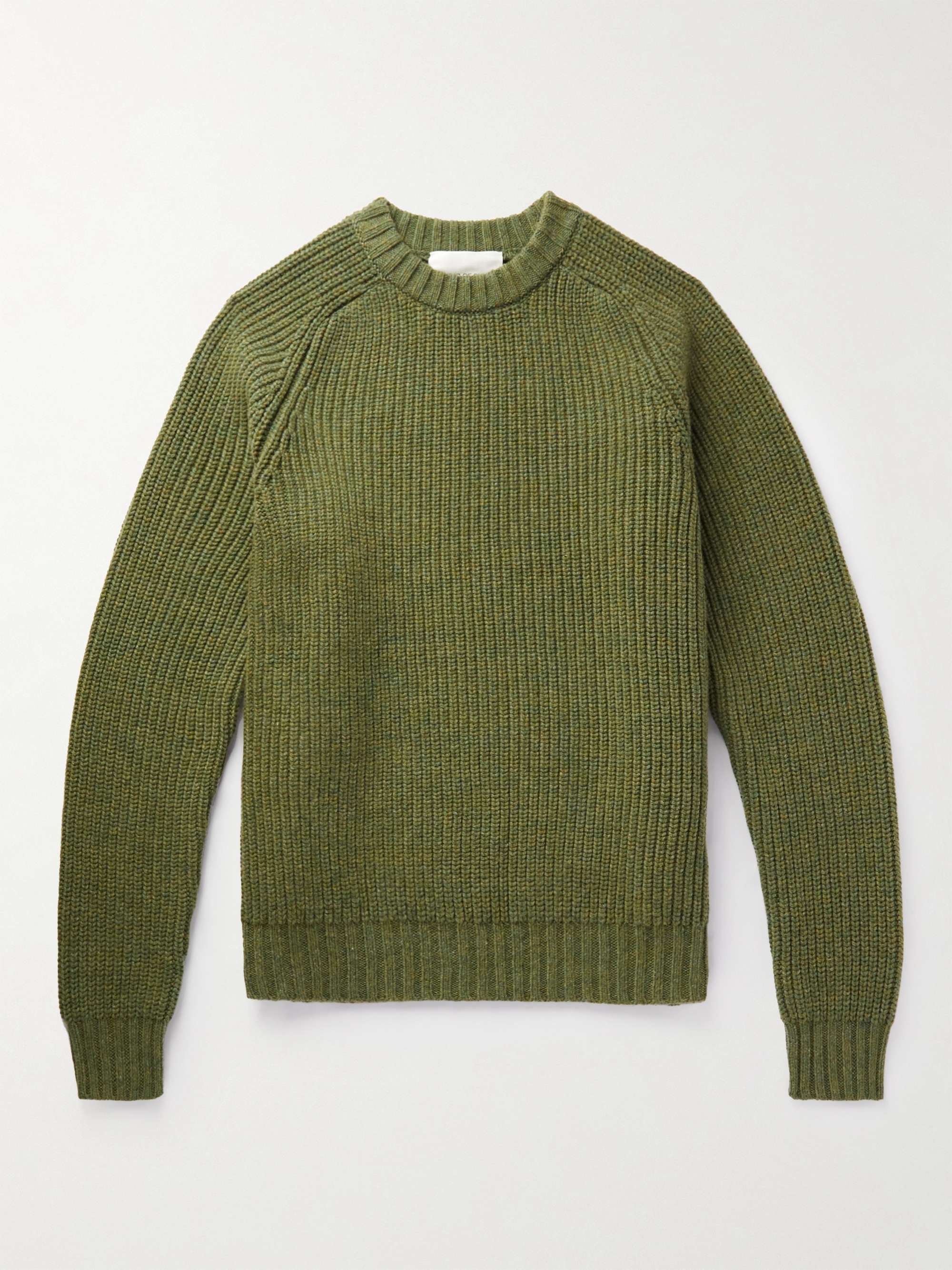 A KIND OF GUISE Badger Ribbed Merino Wool and Cashmere-Blend Sweater