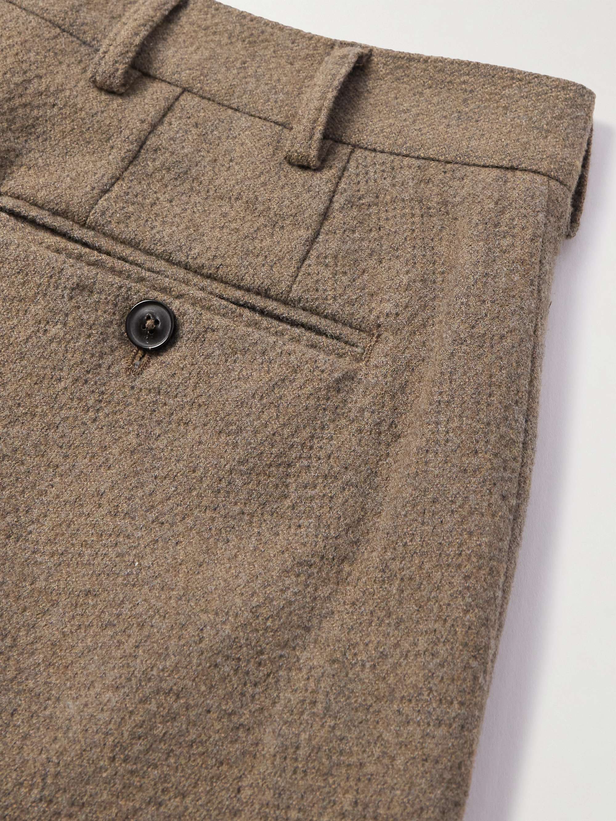 A KIND OF GUISE Straight-Leg Felt Suit Trousers