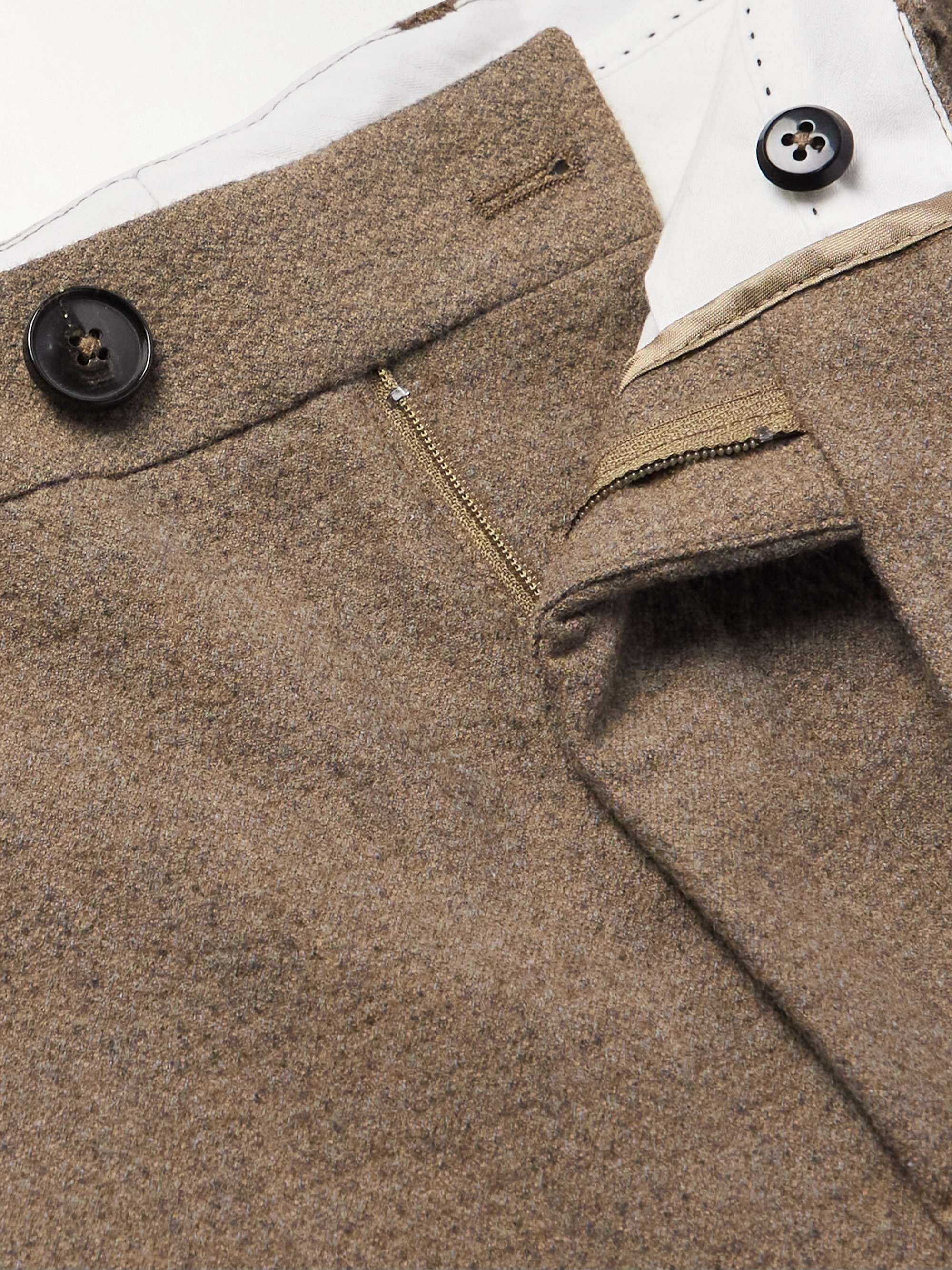 A KIND OF GUISE Straight-Leg Felt Suit Trousers