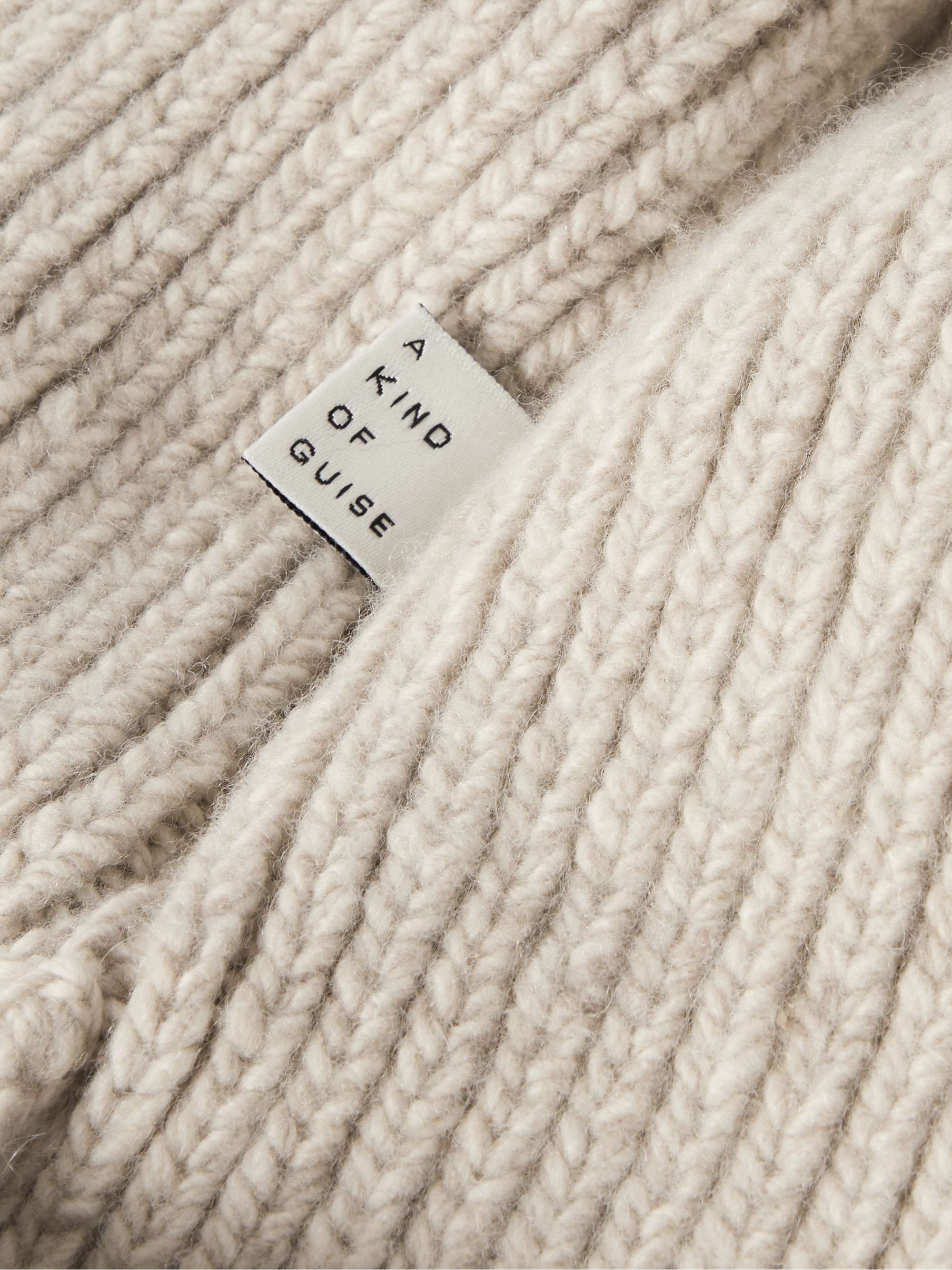 A KIND OF GUISE Allen Ribbed Virgin Wool and Cashmere-Blend Beanie