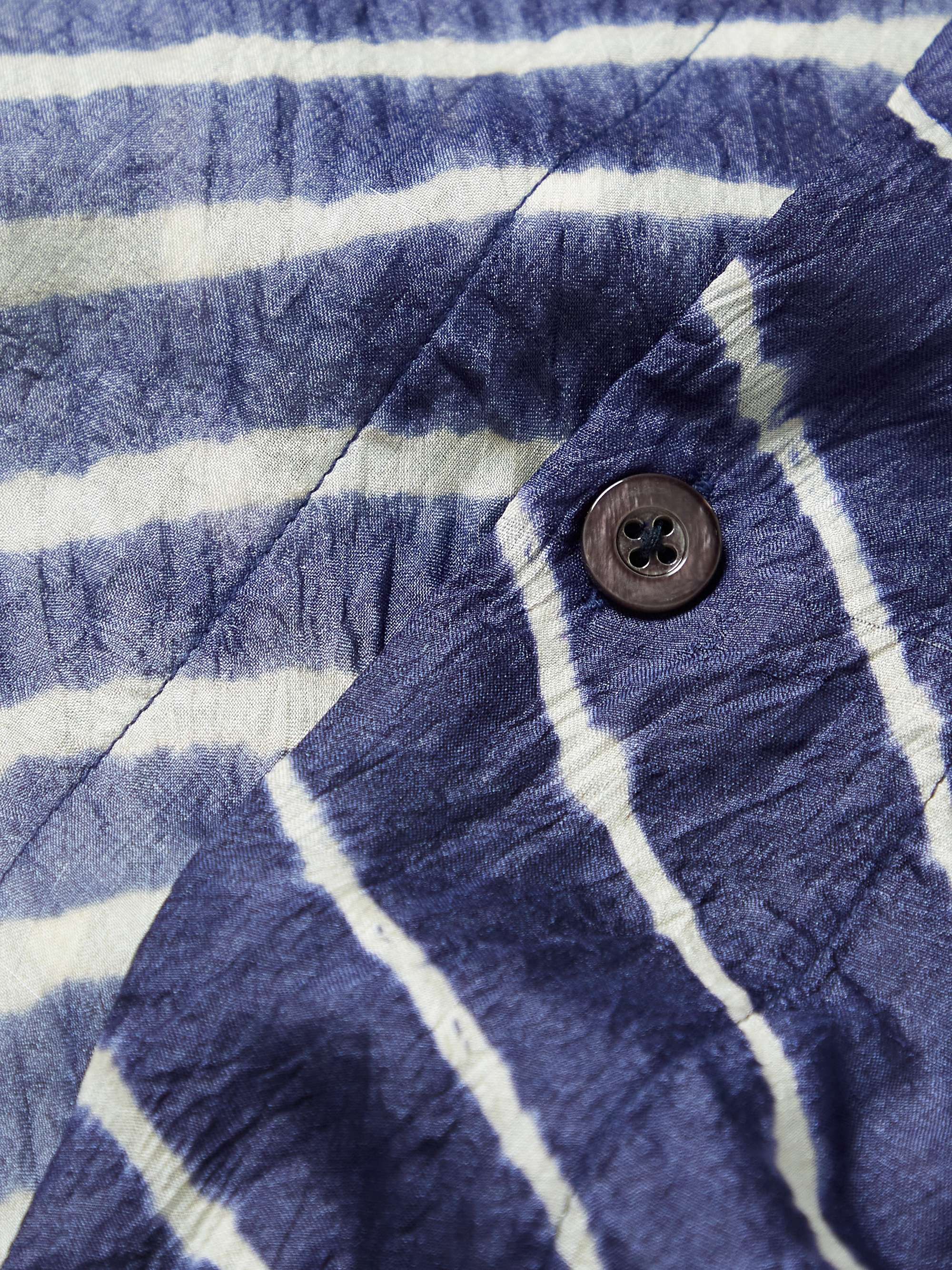 SMR DAYS Bakoven Camp-Collar Cotton-Chambray Shirt