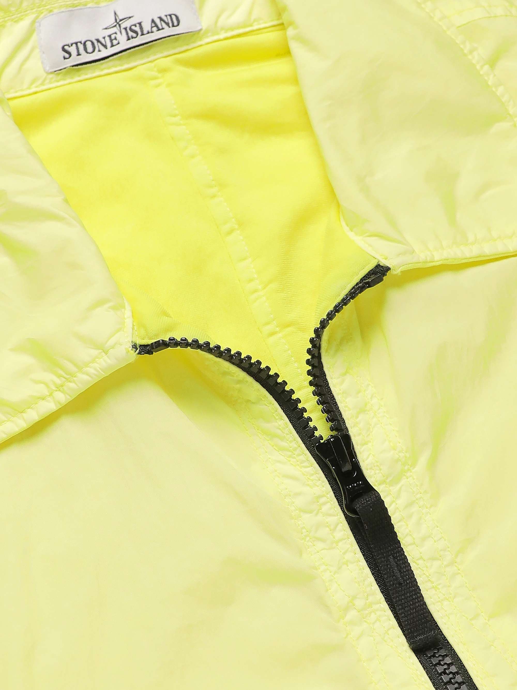 STONE ISLAND Logo-Appliquéd Crinkled-Nylon Jacket