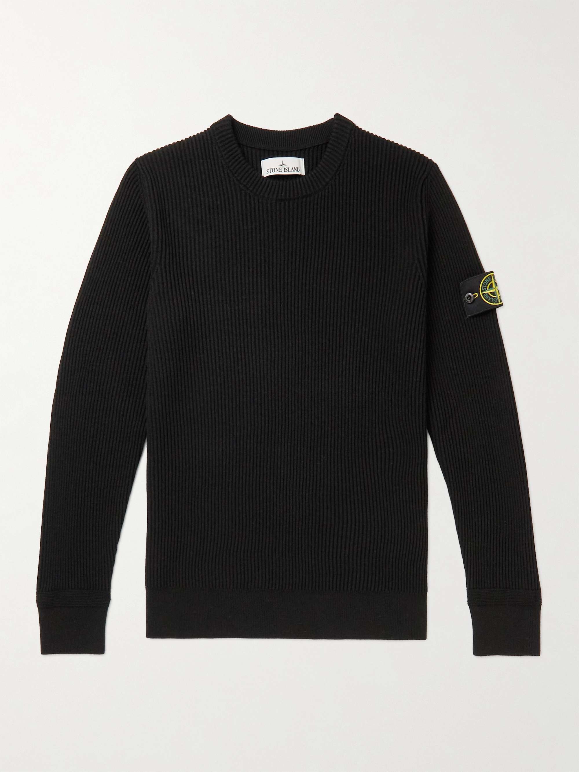 Stone Island 'Luxury Ribbed' Knit Black