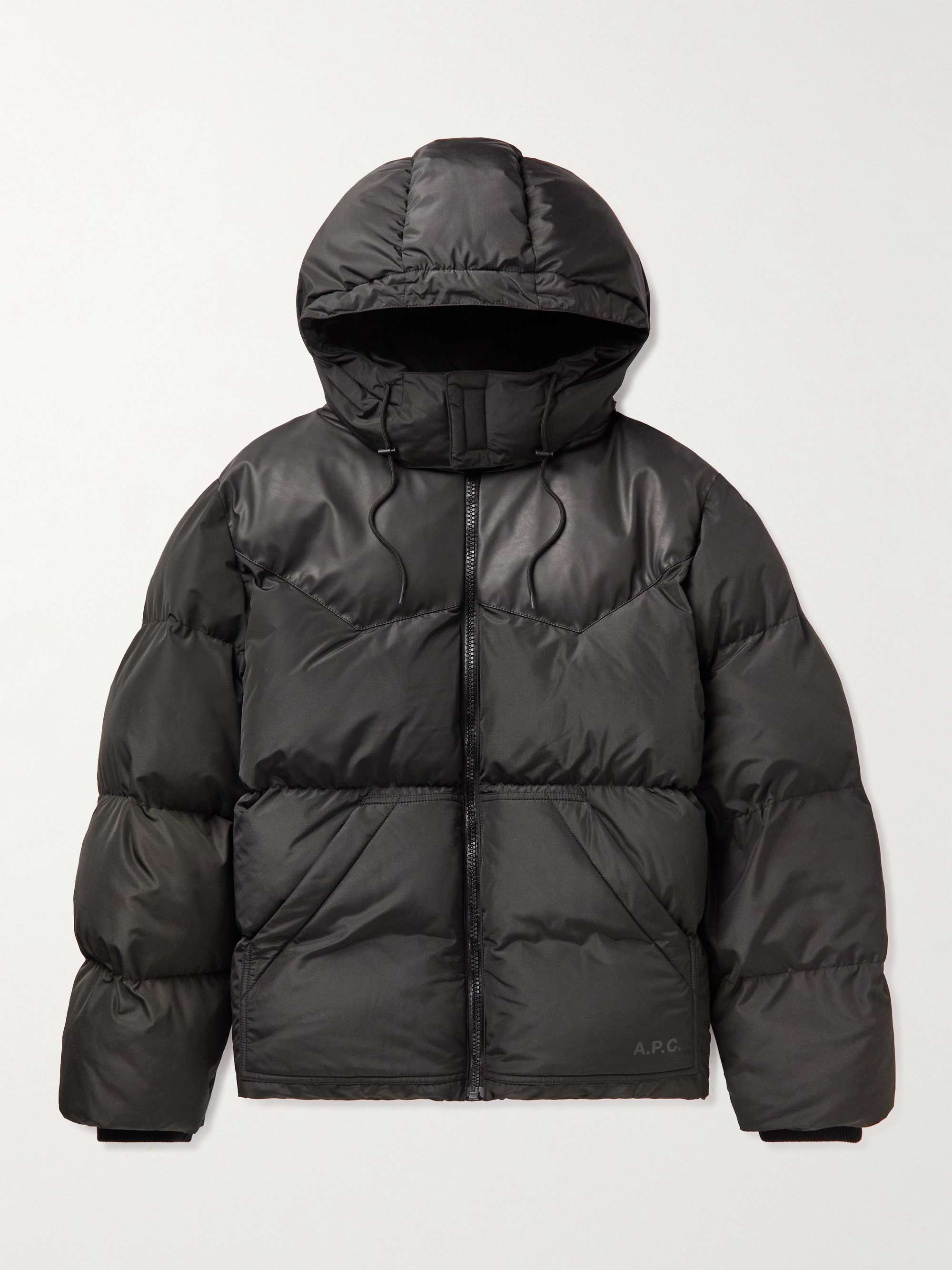A.P.C. Marvin Quilted Ripstop Down Hooded Jacket for Men | MR PORTER
