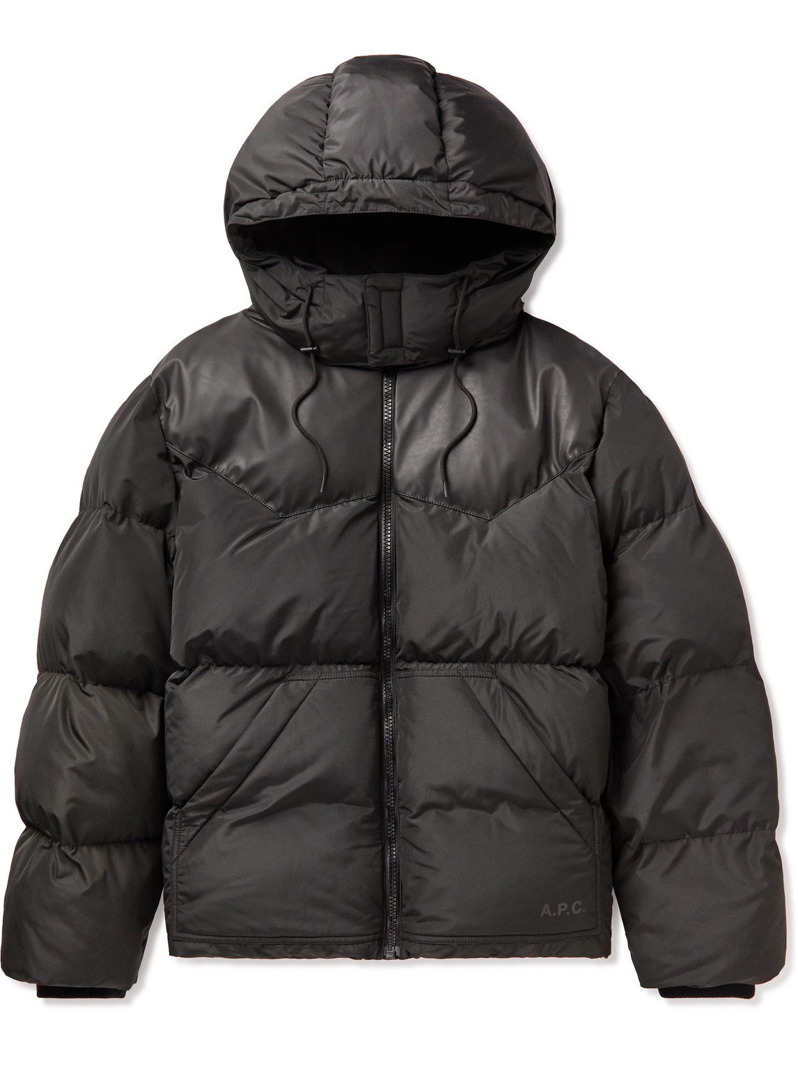Marvin Quilted Ripstop Down Hooded Jacket
