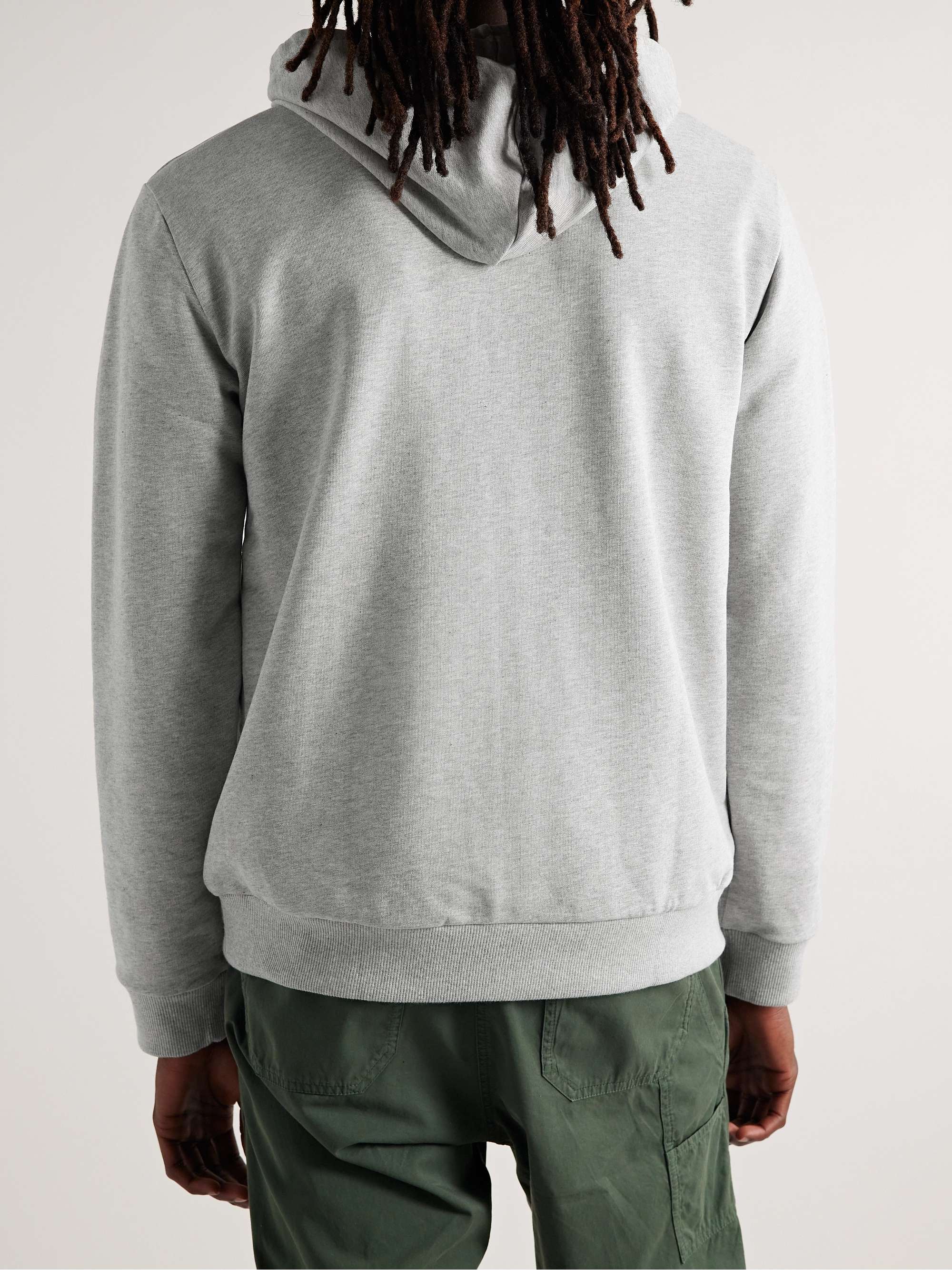 A.P.C. Item Logo-Print Cotton-Jersey Hoodie