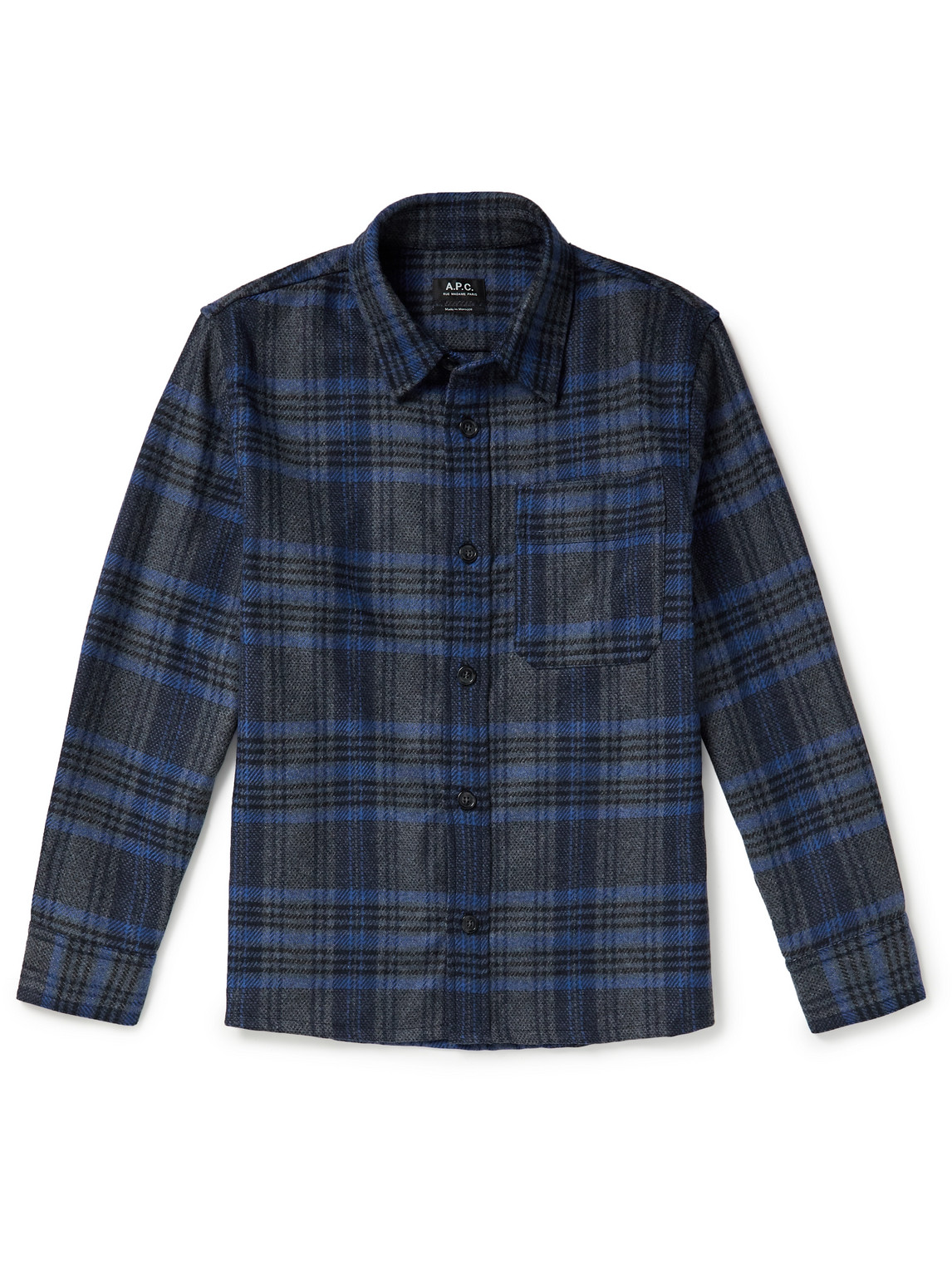 Basile Wool-Blend Flannel Overshirt