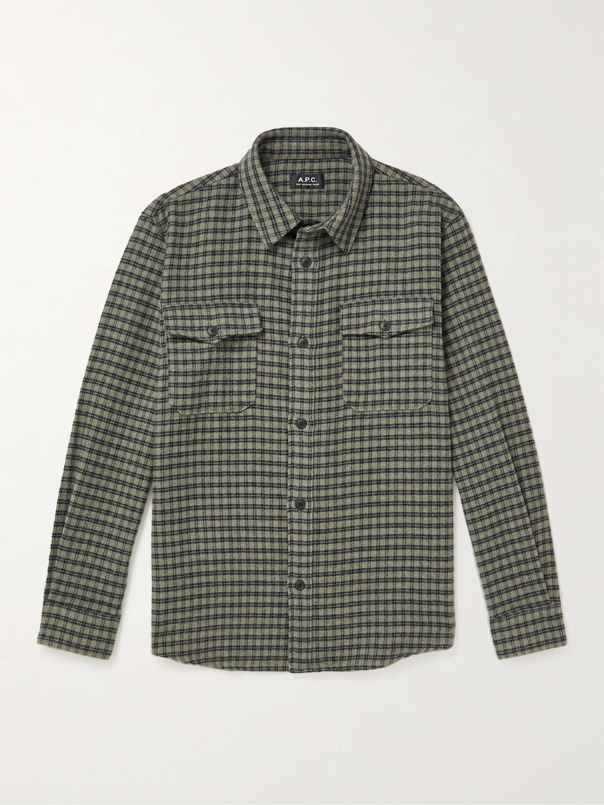 A.P.C. Leo Checked Cotton-Blend Shirt for Men | MR PORTER