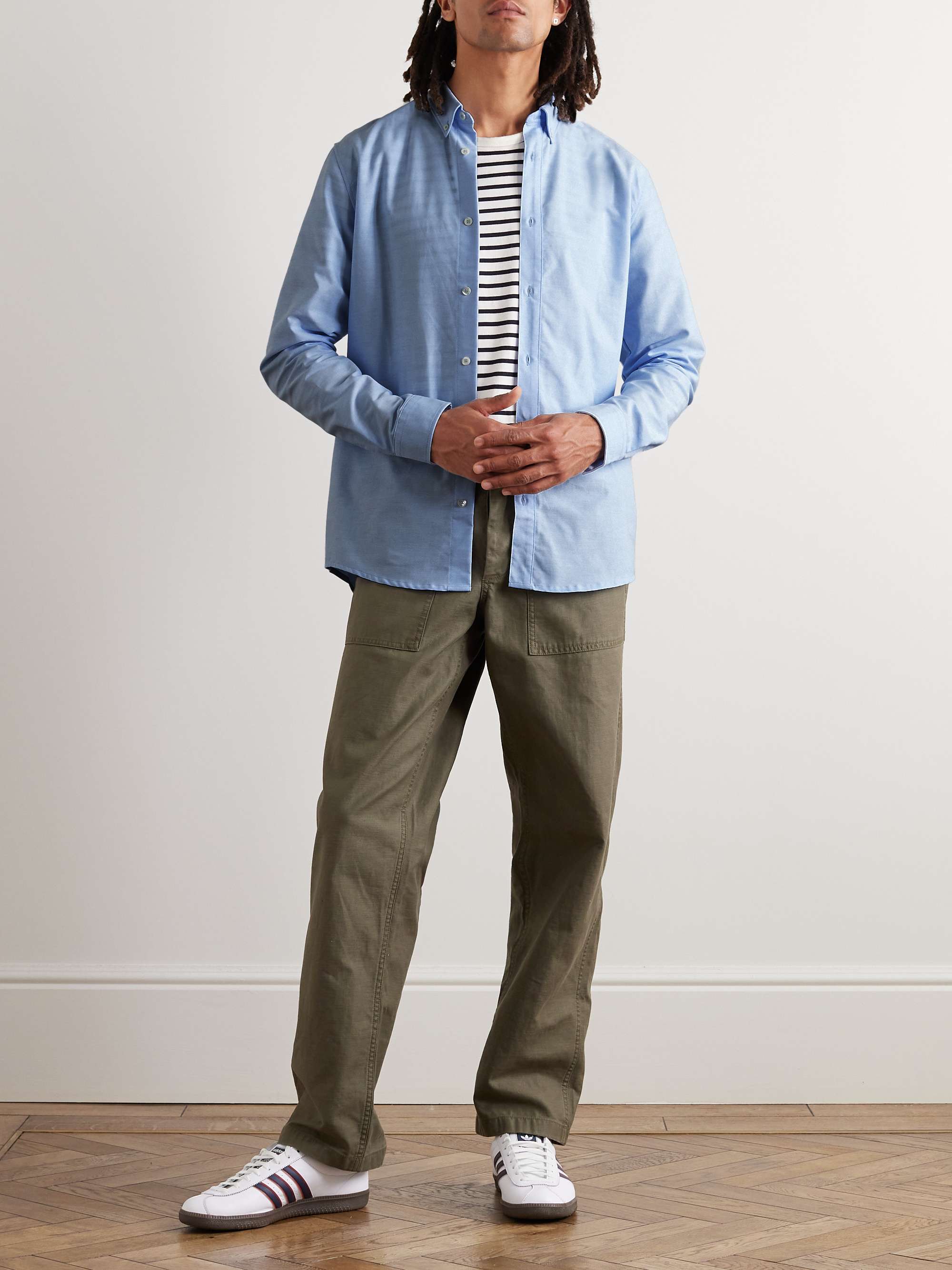 A.P.C. Slim-Fit Button-Down Collar Cotton Oxford Shirt